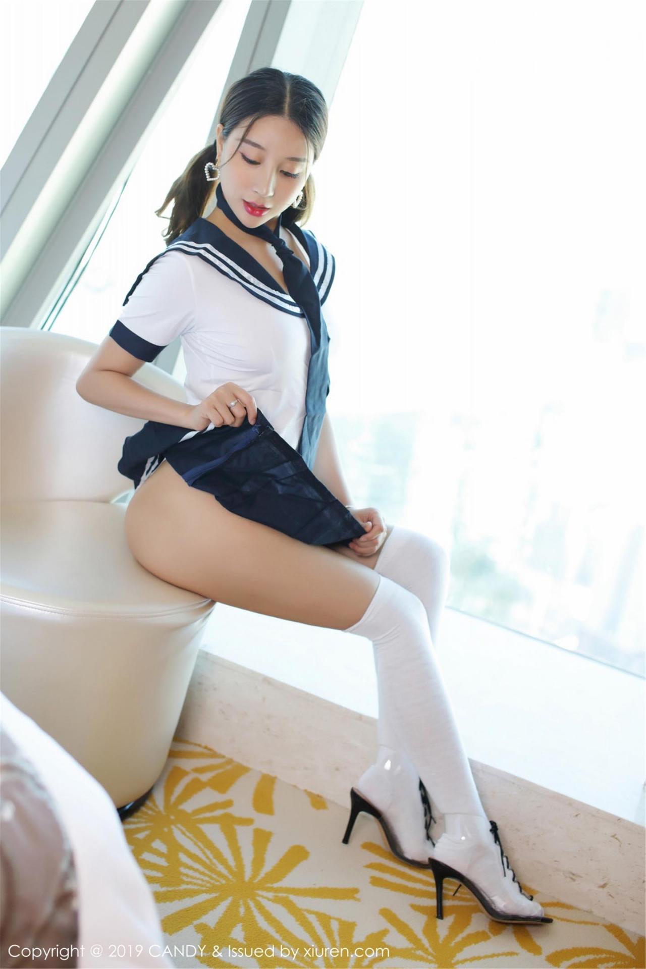 [CANDY网红馆] 2019.07.12 VOL.073 筱慧 清纯学生制服与丁字裤 [46+1P]