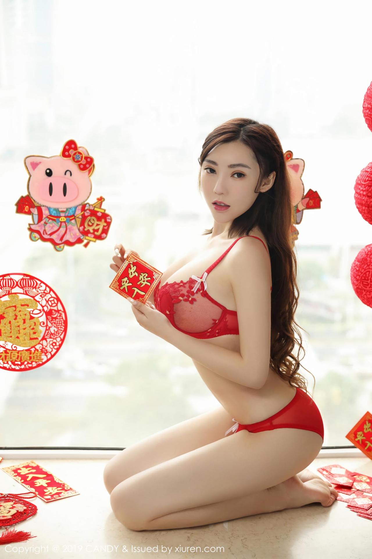 [CANDY网红馆] 2019.02.11 VOL.070 萌汉药baby很酷 新春祝福写真 [42+1P]