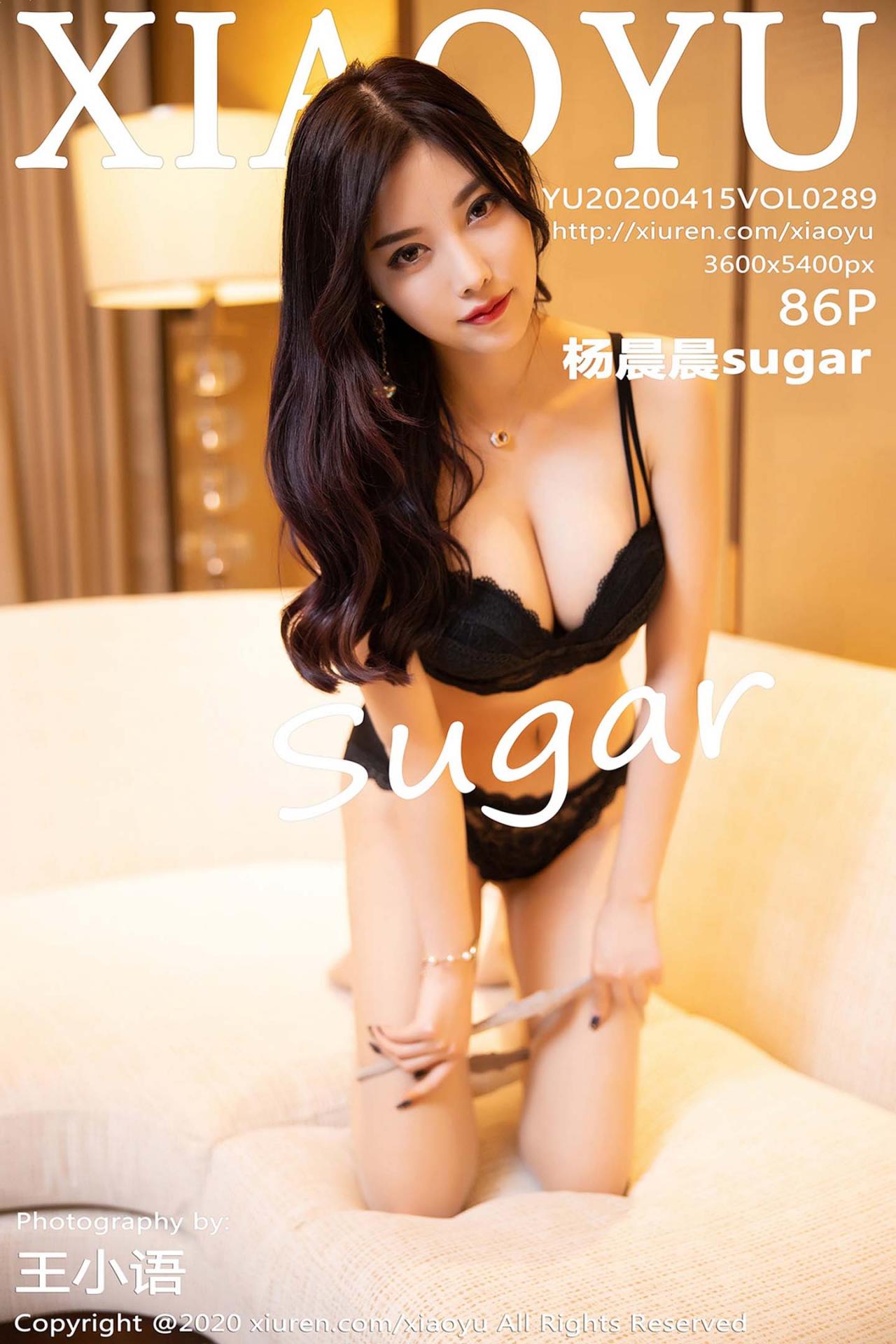 [XIAOYU语画界] 2020.04.15 VOL.289 杨晨晨sugar 黑色吊裙与朦胧丝袜 [86+1P]