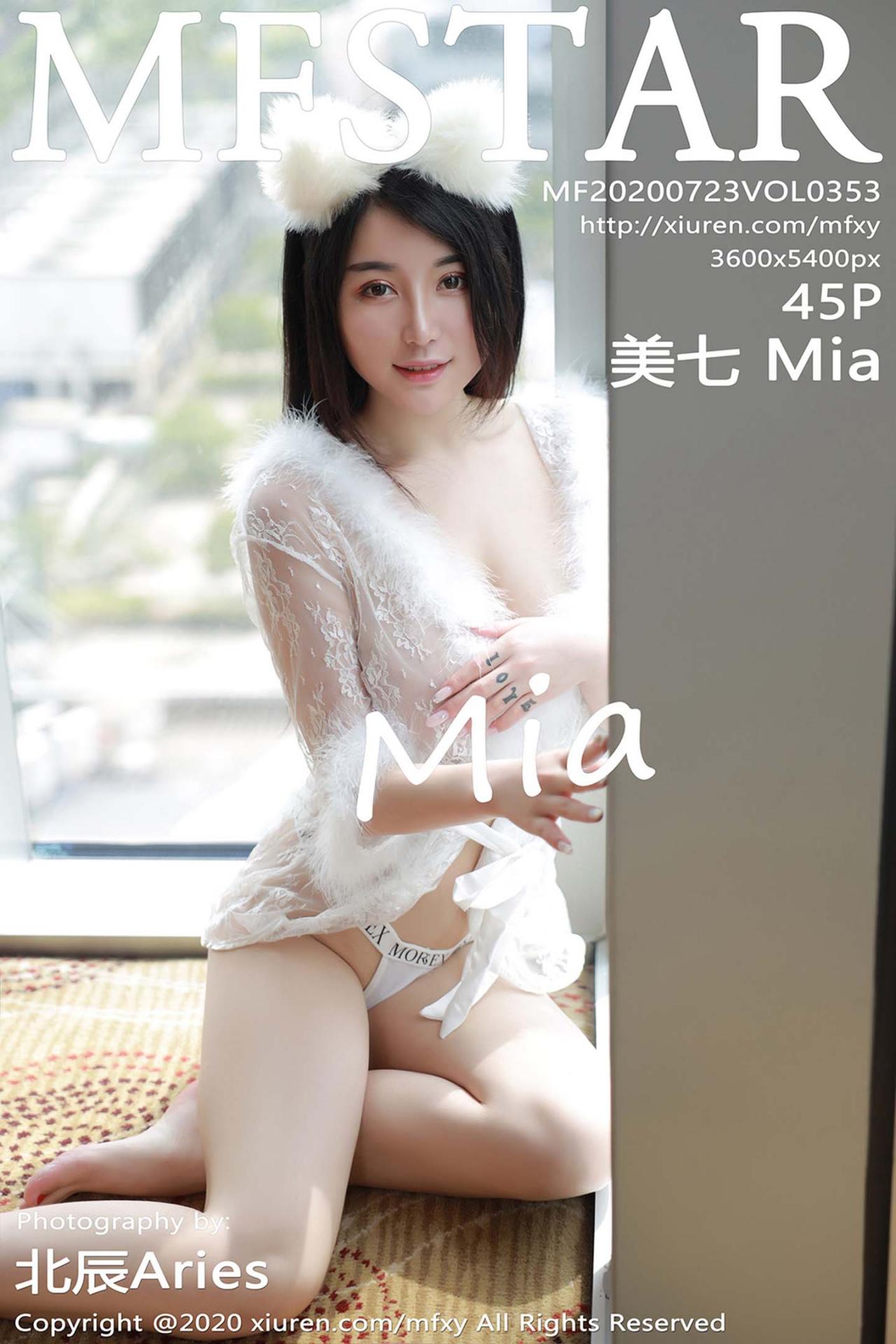 [MFStar模范学院] 2020.07.23 VOL.353 美七Mia 性感猫耳制服装扮 [45+1P]