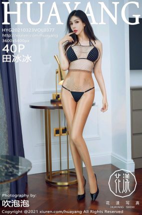 [HuaYang花漾写真] 2021.03.23 VOL.377 田冰冰 三点式内衣与极致朦胧丝袜 [40+1P]