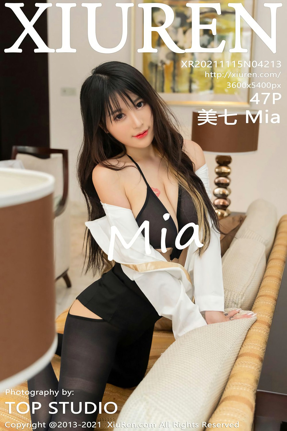 [XiuRen秀人网] 2021.11.15 No.4213 美七 Mia 黑色黑丝OL [47+1P]