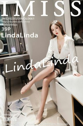 [IMISS爱蜜社] 2022.02.09 VOL.661 LindaLinda 蕾丝灰色丝袜 性感写真 [39+1P]