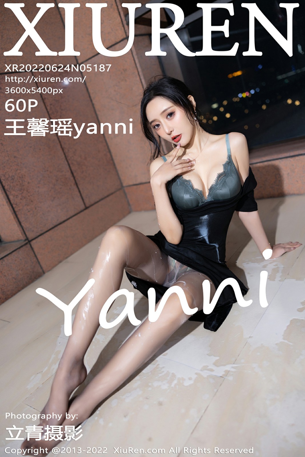 [XiuRen秀人网] 2022.06.24 No.5187 王馨瑶yanni 蓝灰色蕾丝内衣 性感写真 [60+1P]