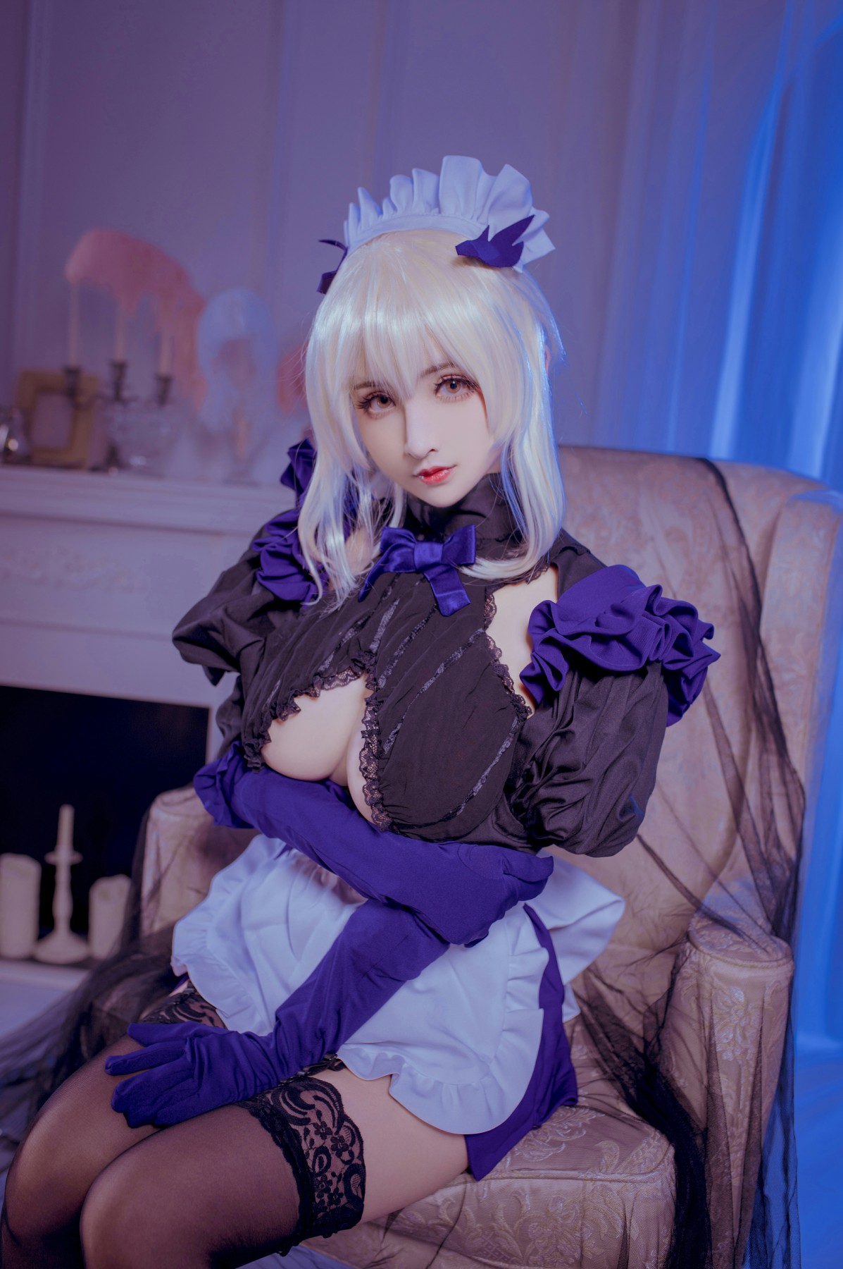 [COSPLAY]rioko凉凉子 – 黑枪呆女仆