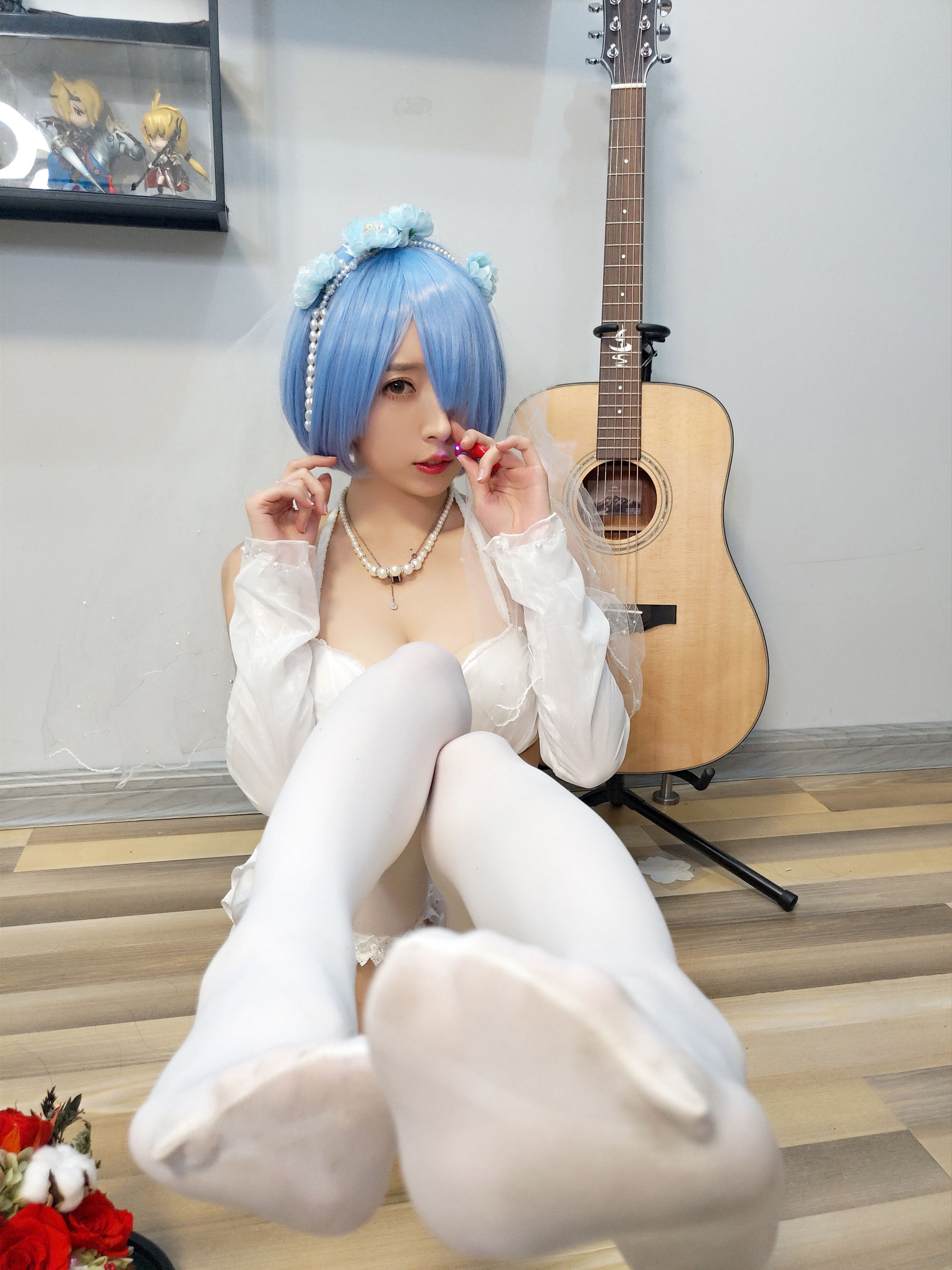 [COSPLAY]小女巫露娜 – 雷姆婚纱