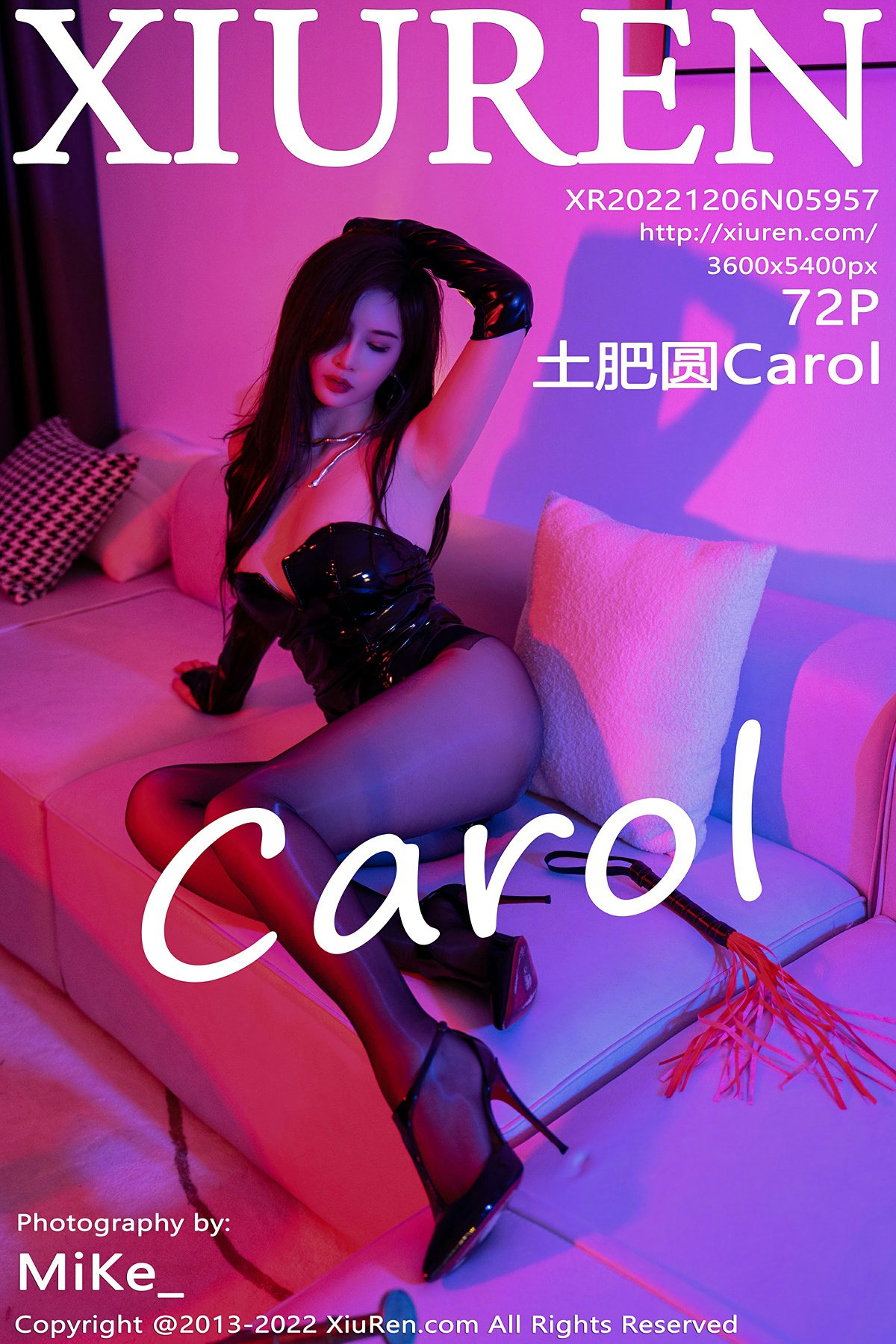 [XiuRen秀人网] 2022.12.06 No.5957 土肥圆Carol 魅惑黑丝 性感私房写真 [72+1P]