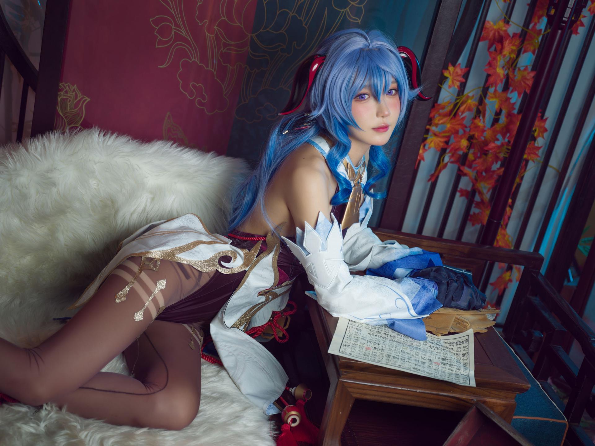 [COSPLAY]阿包也是兔娘 – 舰长 原神甘雨