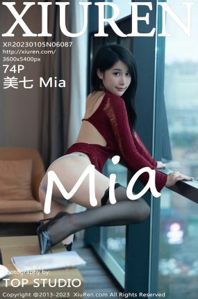 [XiuRen秀人网] 2023.01.05 No.6087 美七 Mia 红色服饰 魅惑黑丝 性感写真 [74+1P]