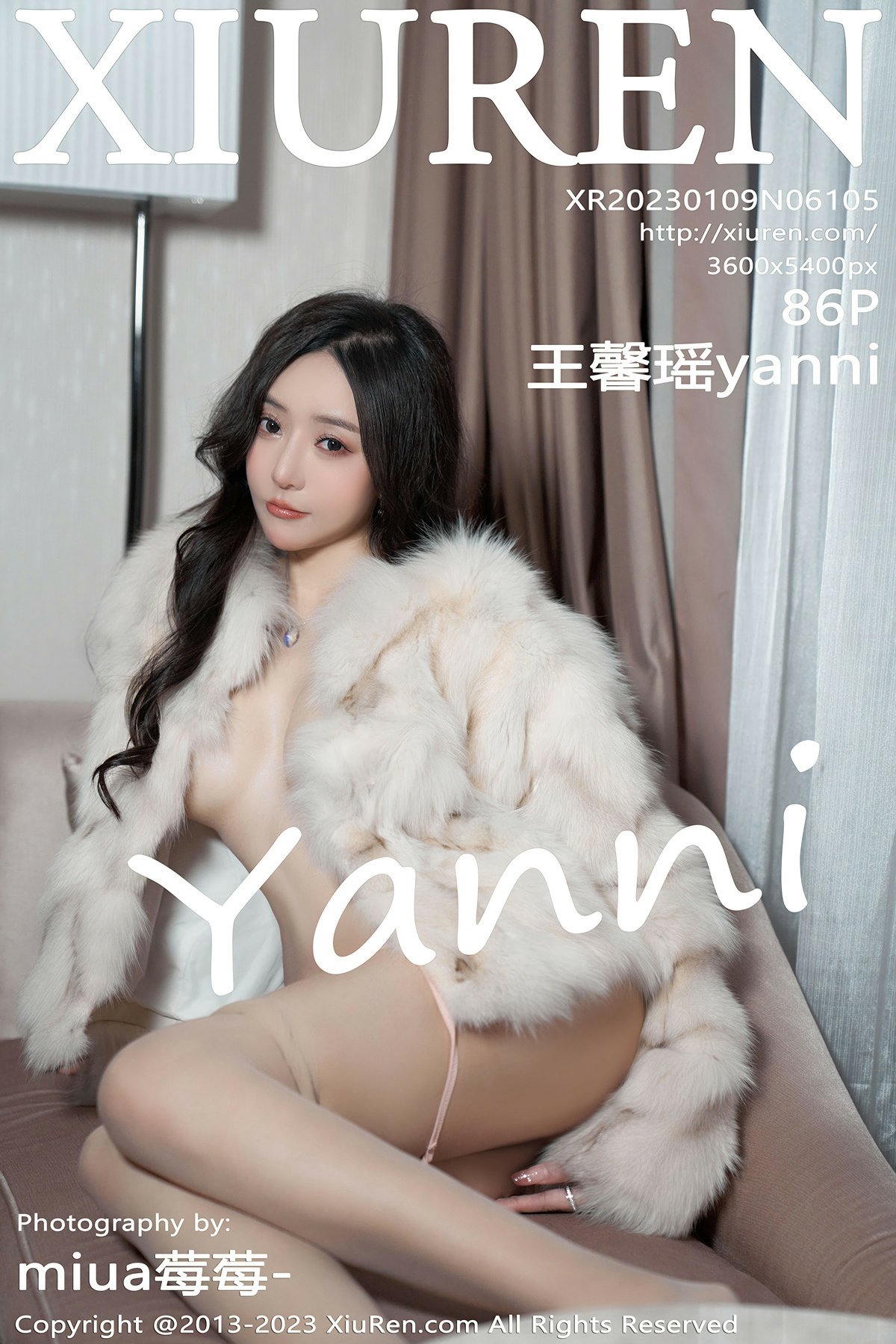 [XiuRen秀人网] 2023.01.09 No.6105 王馨瑶yanni 珍珠色吊带长裙 性感写真 [86+1P]