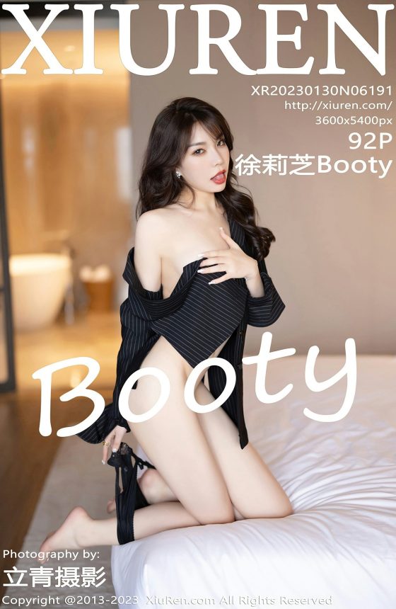 [XiuRen秀人网] 2023.01.30 No.6191 徐莉芝Booty 黑色内衣 魅惑圆点黑丝 性感写真 [92+1P]