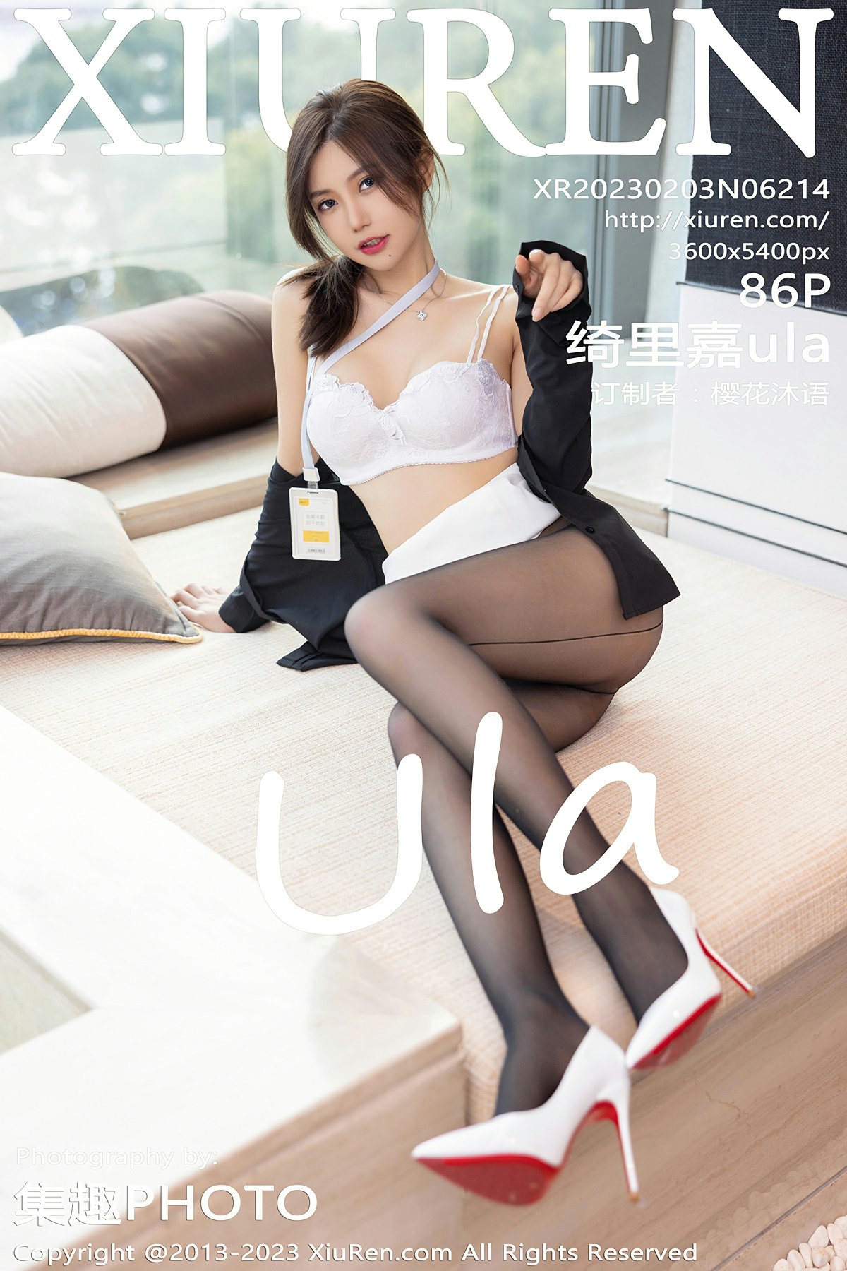 [XiuRen秀人网] 2023.02.03 No.6214 绮里嘉ula 性感白色OL制服 江浙沪旅拍写真 [86+1P]