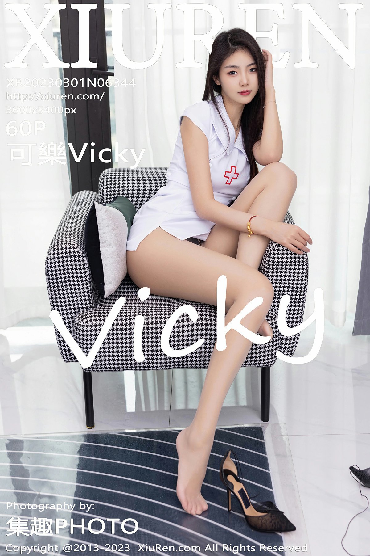 [XiuRen秀人网] 2023.03.01 No.6344 可樂Vicky 白色情趣护士服 性感写真 [60+1P]