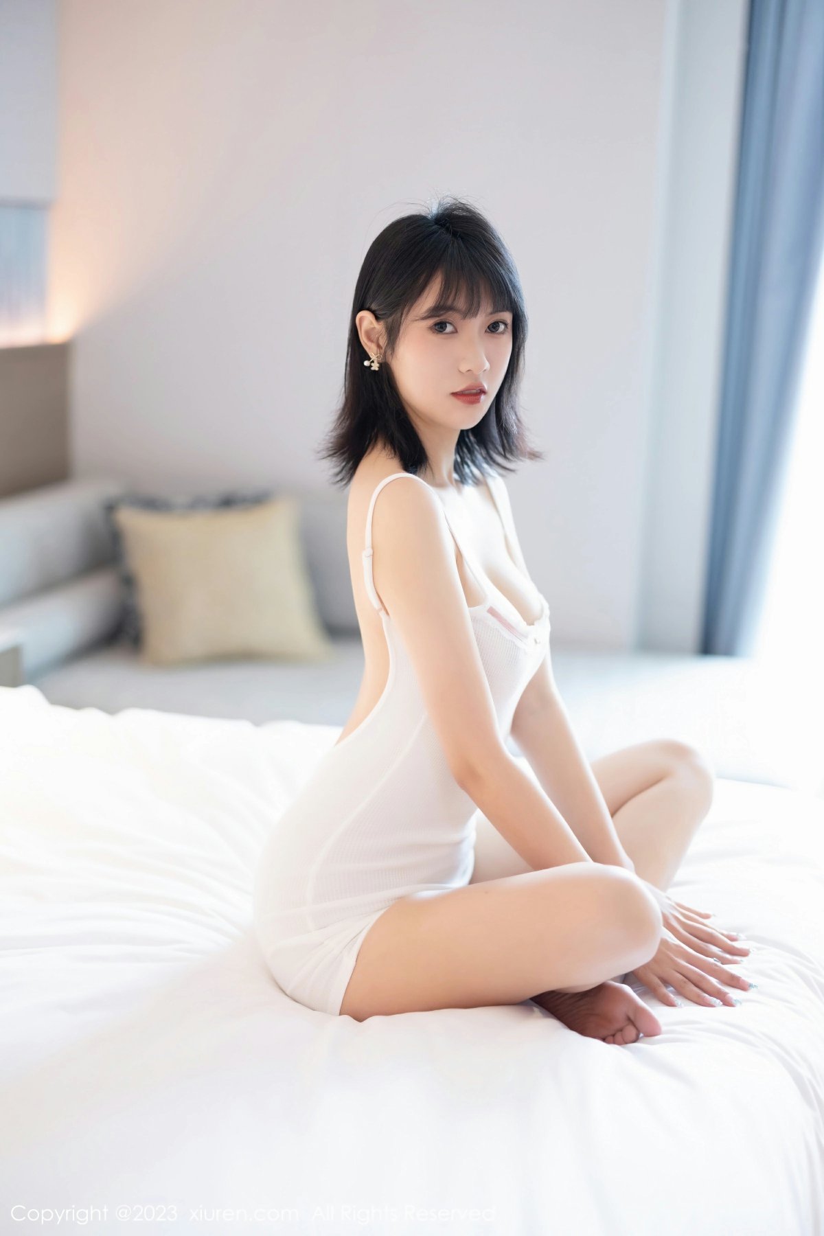 [XiuRen秀人网] 2023.03.28 No.6485 林子遥 浅灰色蕾丝情趣服饰 性感写真 [91+1P]