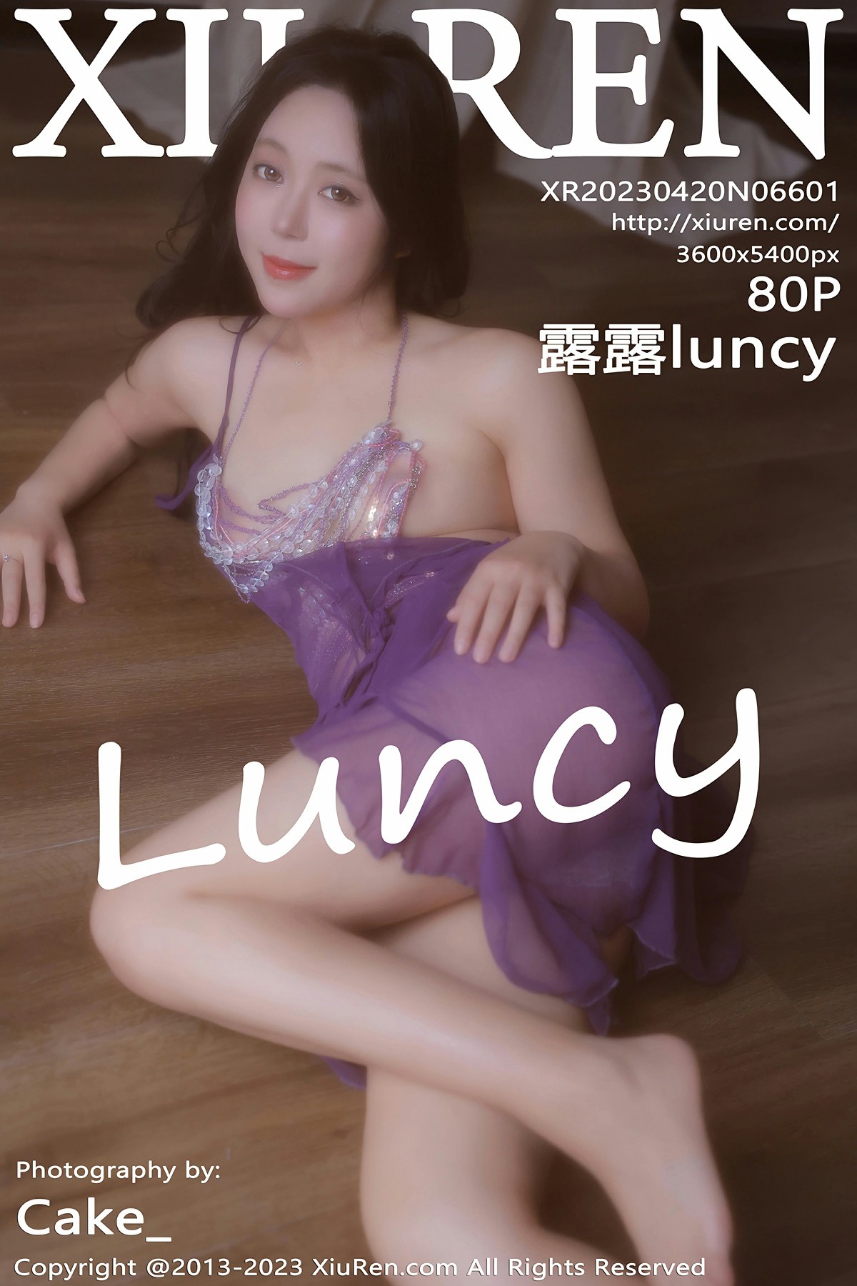 [XiuRen秀人网] 2023.04.20 No.6601 露露luncy 性感紫色轻透情趣服饰 万宁旅拍写真 [80+1P]