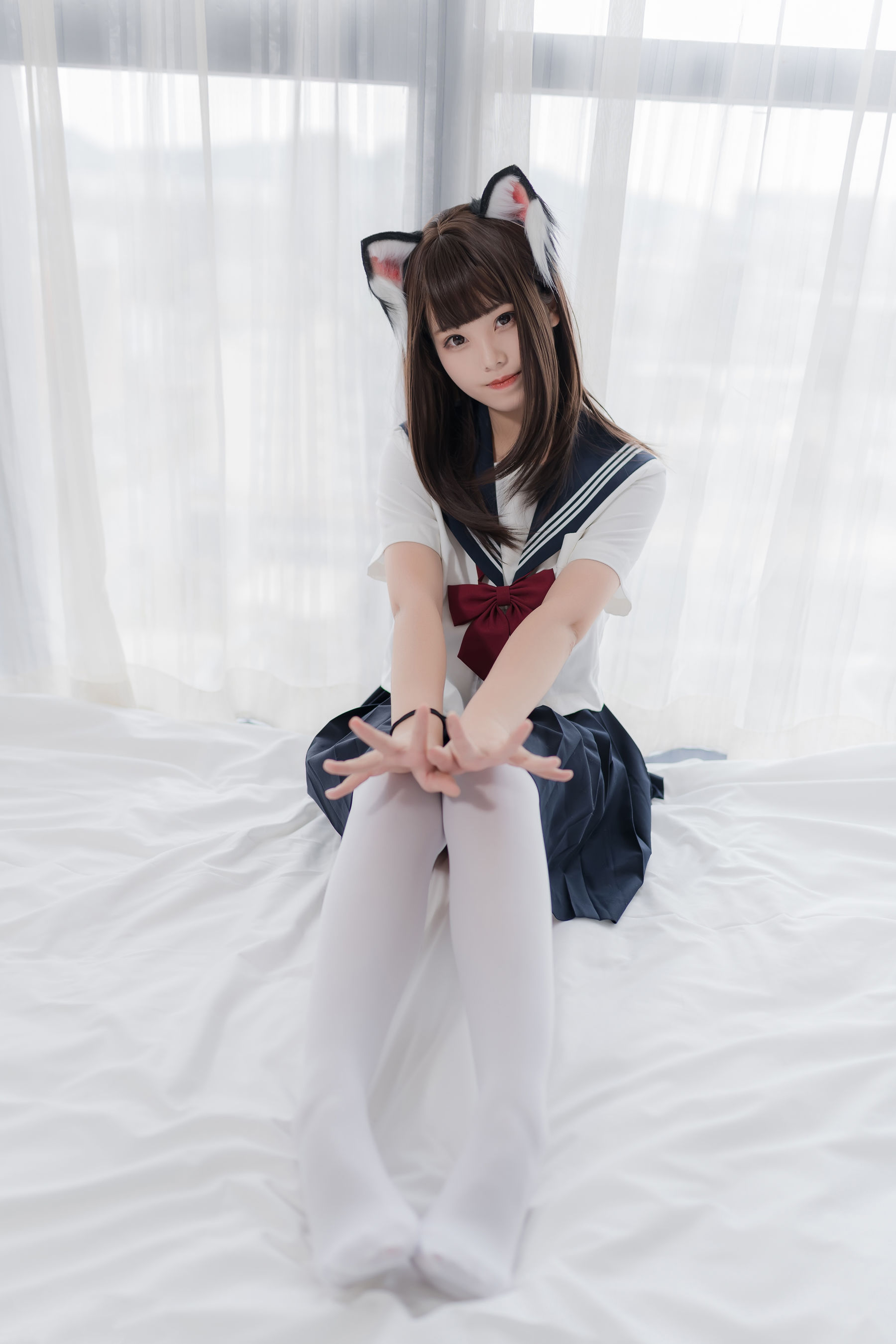 [COSPLAY]蜜汁猫裘 – 猫耳JK