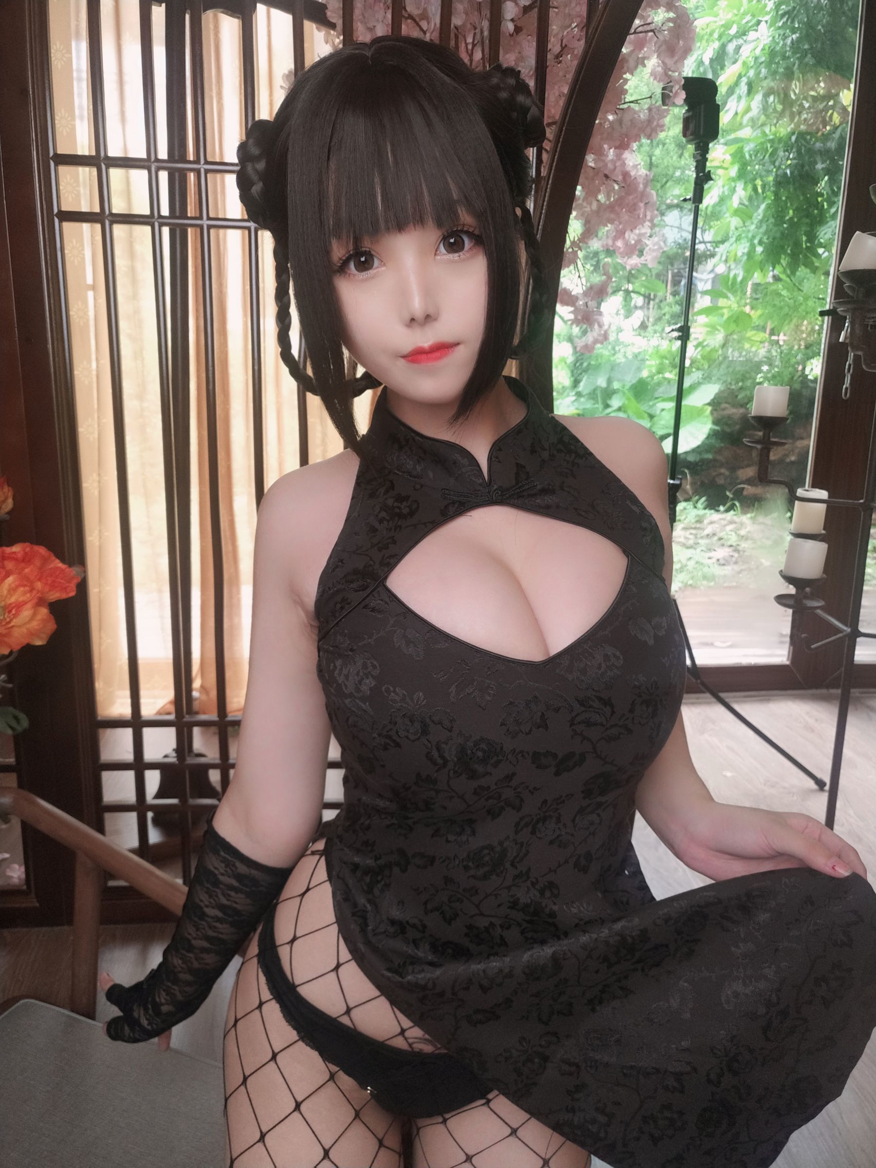 [COSPLAY]蜜汁猫裘 – 皮衣舞娘