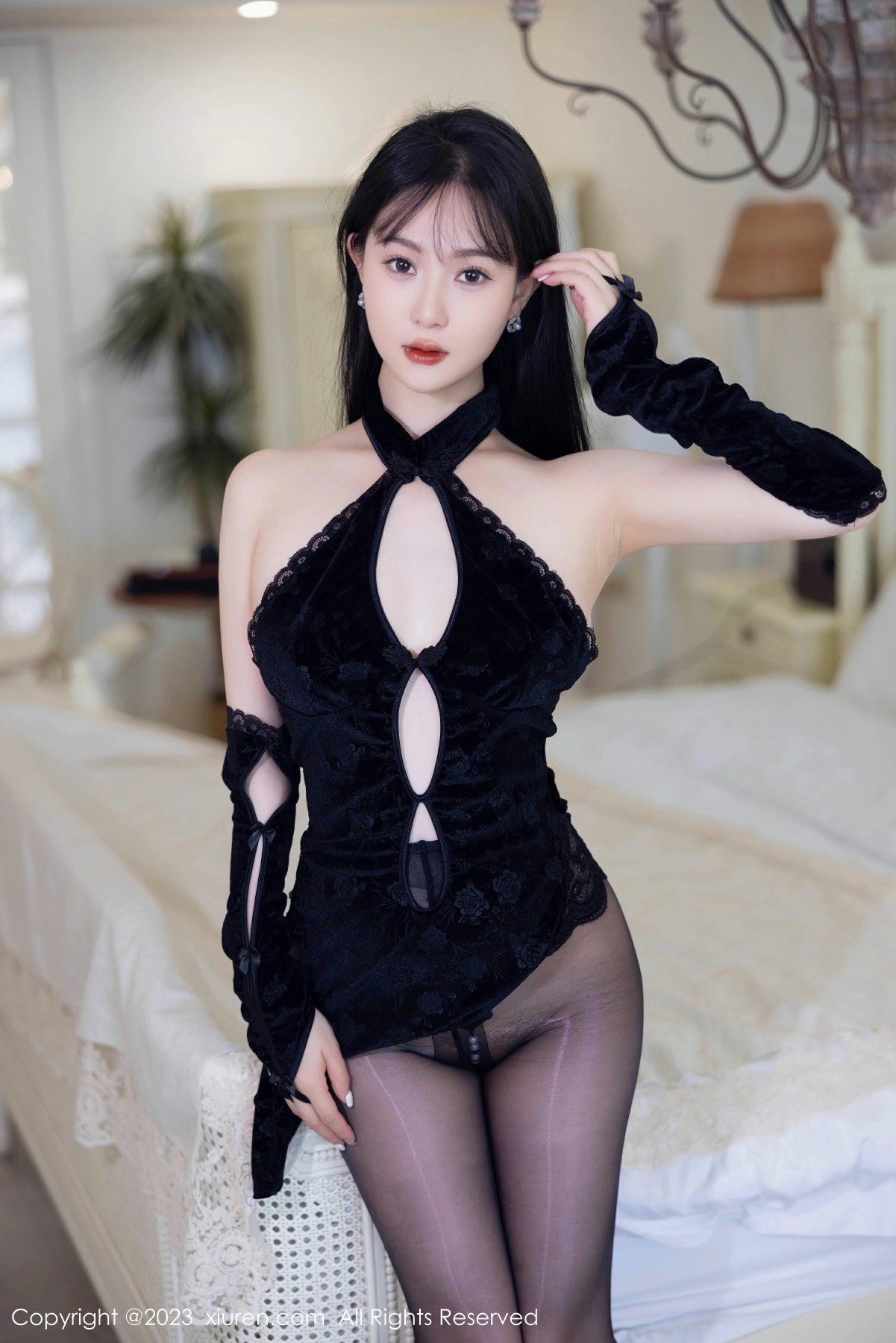 [XiuRen秀人网] 2023.06.19 No.6943 柚琪Rich 魅惑黑丝 性感写真 [91+1P]