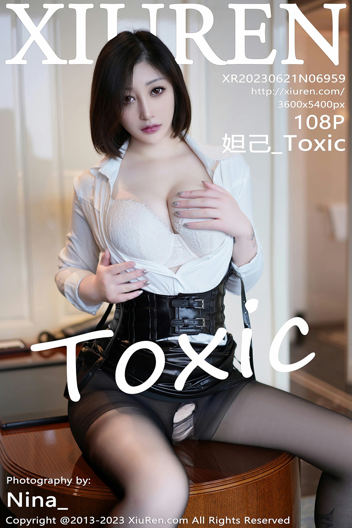 [XiuRen秀人网] 2023.06.21 No.6959 妲己_Toxic 黑色短裙 白色蕾丝内衣 性感写真 [108+1P]