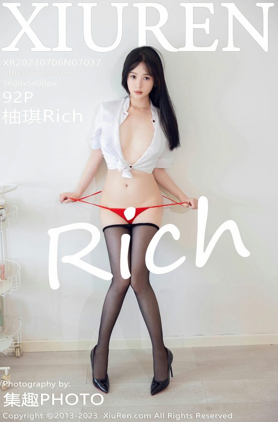 [XiuRen秀人网] 2023.07.06 No.7037 柚琪Rich 魅惑黑丝 性感写真 [92+1P]