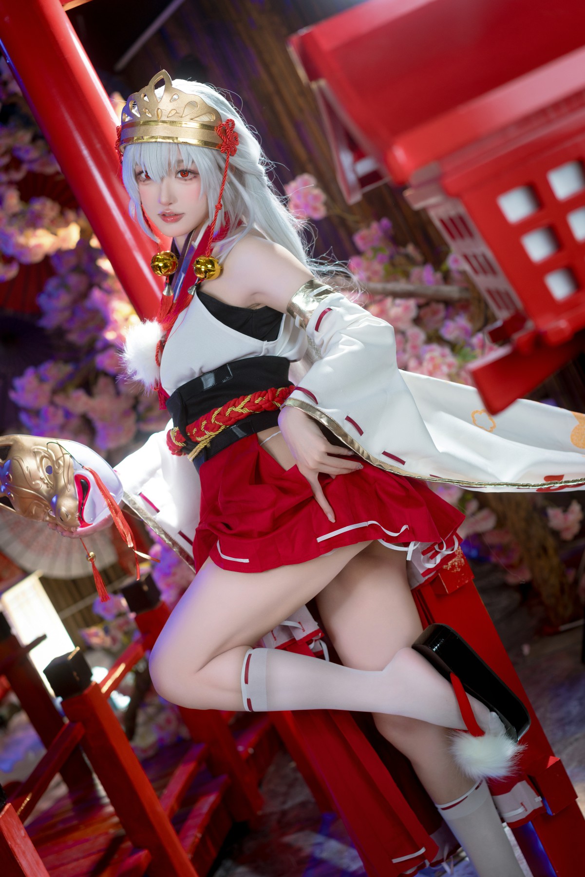 [COSPLAY]阿包也是兔娘 – 巫女浴池