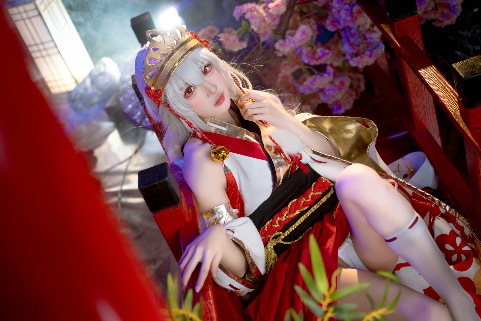 [COSPLAY]阿包也是兔娘 – 巫女浴池