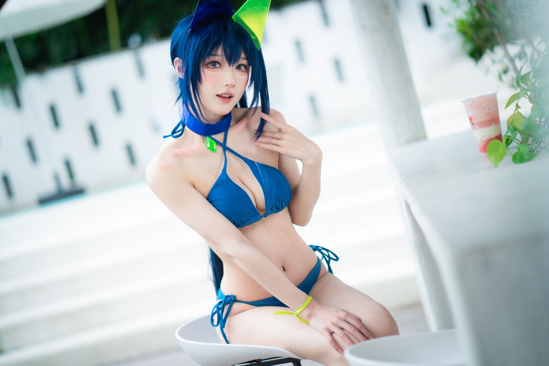 [COSPLAY]阿包也是兔娘 – 花园泳装