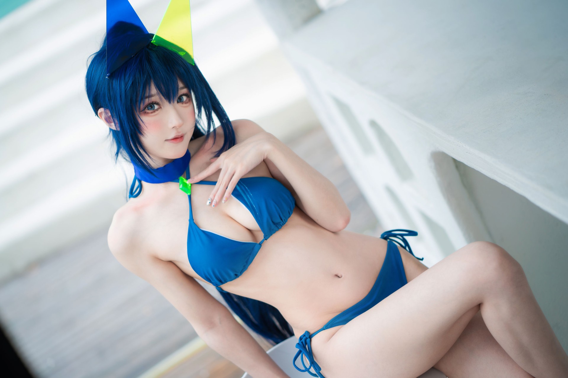 [COSPLAY]阿包也是兔娘 – 花园泳装