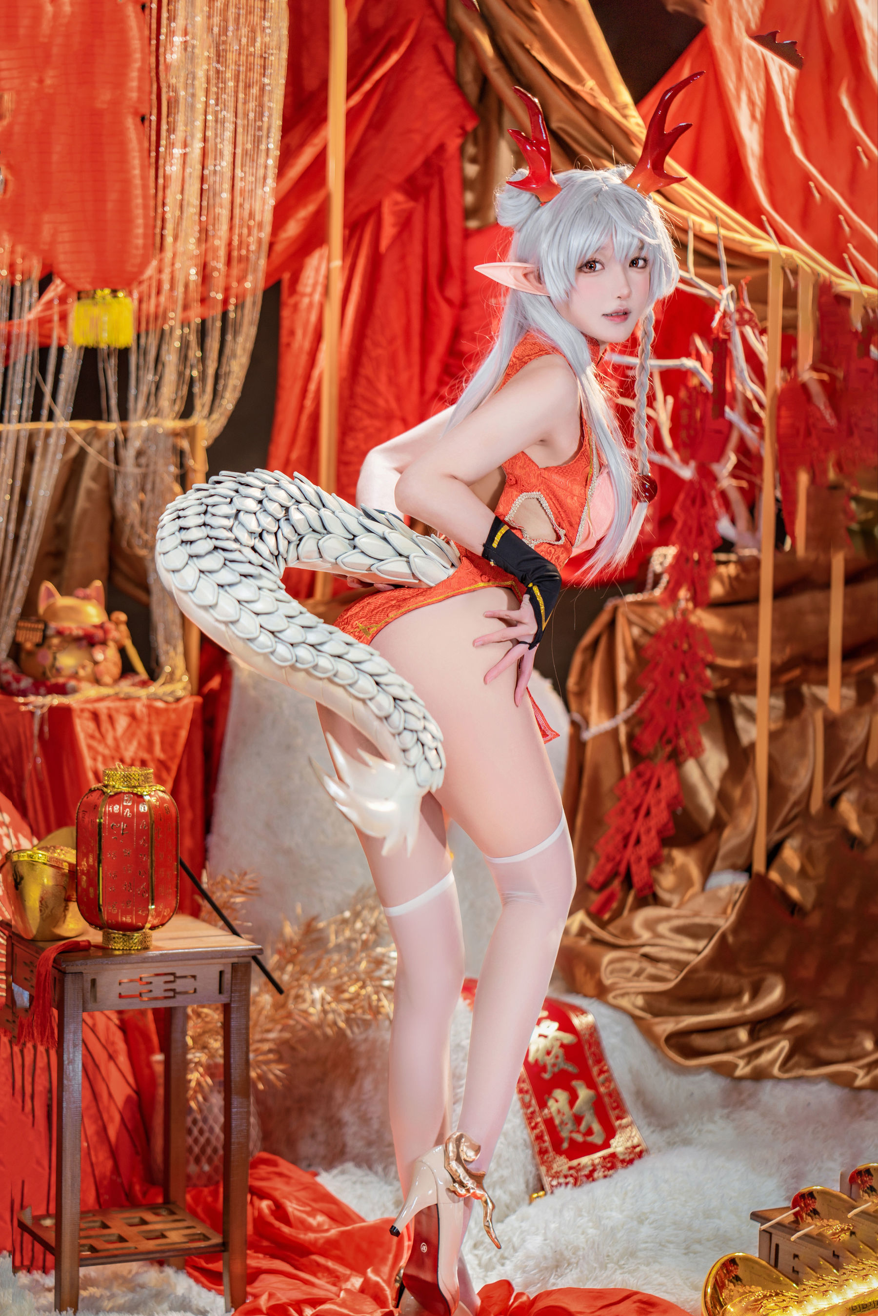 [COSPLAY]阿包也是兔娘 – 龙妹