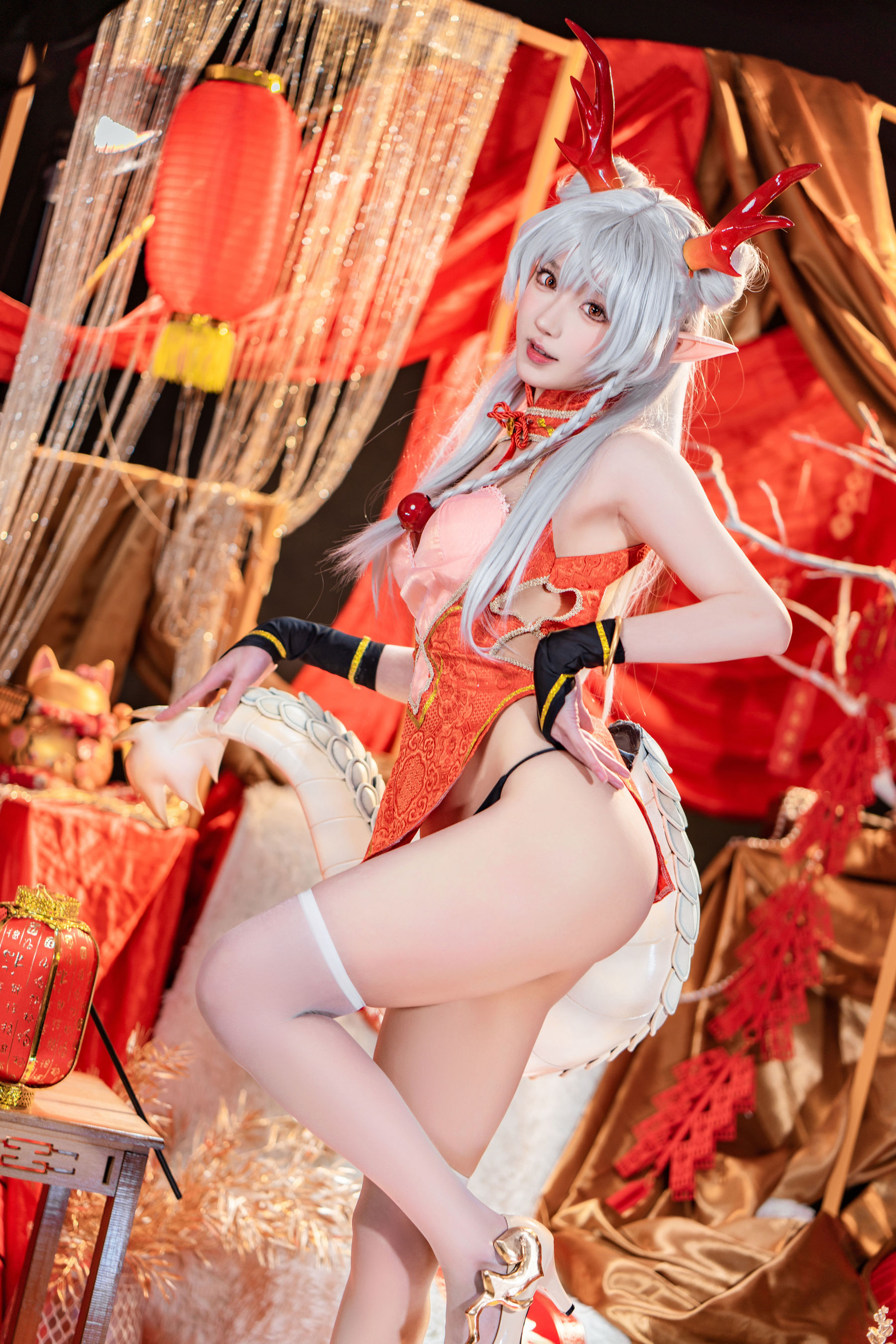 [COSPLAY]阿包也是兔娘 – 龙妹