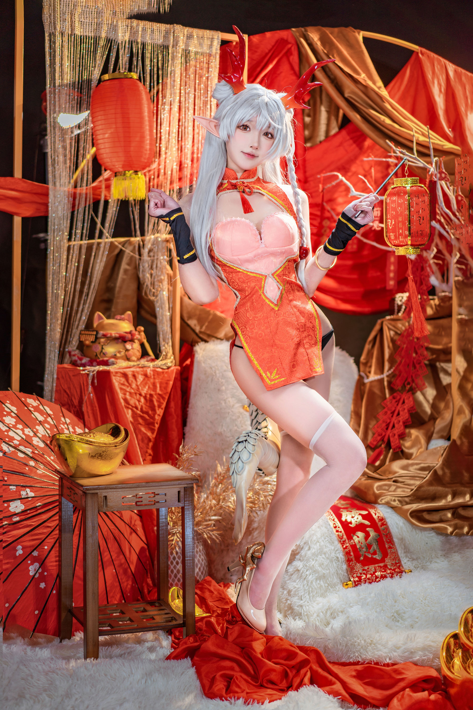 [COSPLAY]阿包也是兔娘 – 龙妹