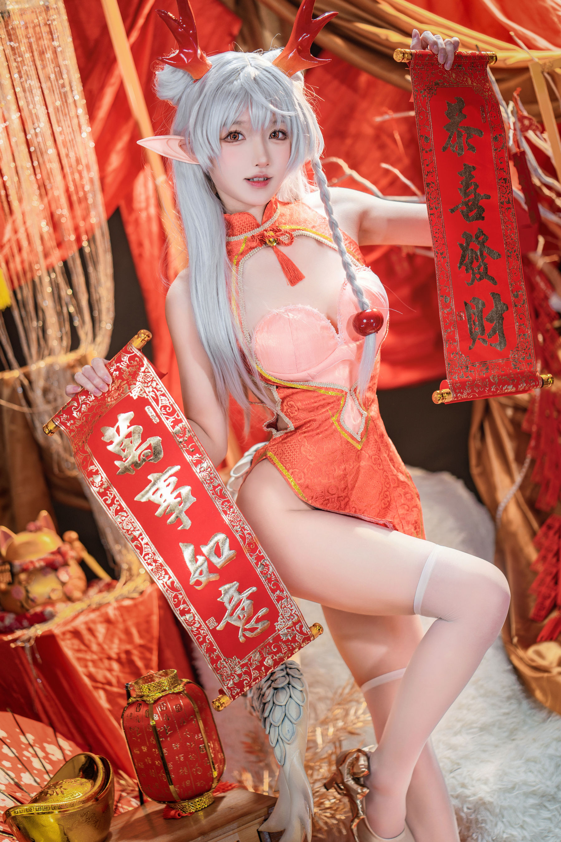 [COSPLAY]阿包也是兔娘 – 龙妹