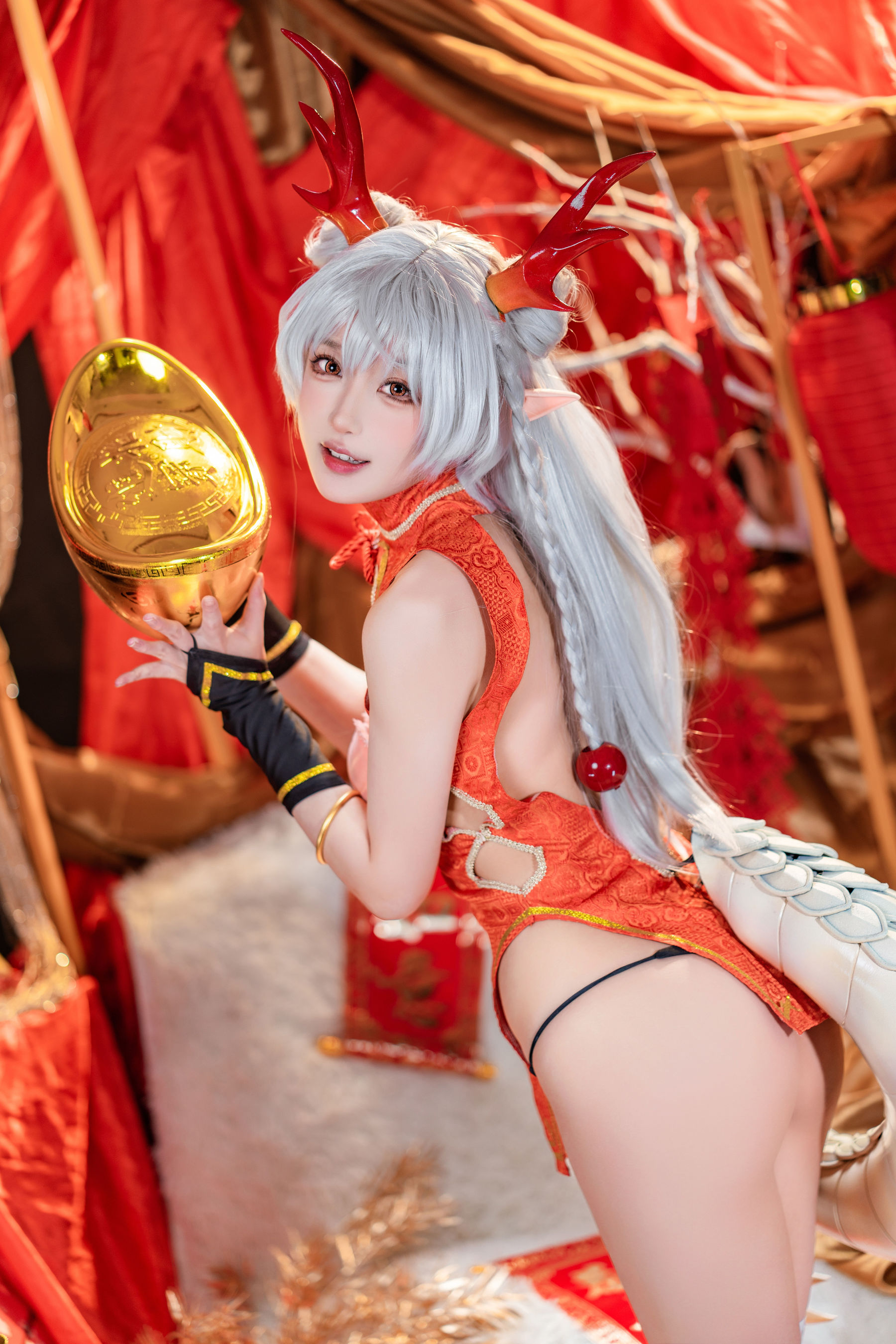 [COSPLAY]阿包也是兔娘 – 龙妹