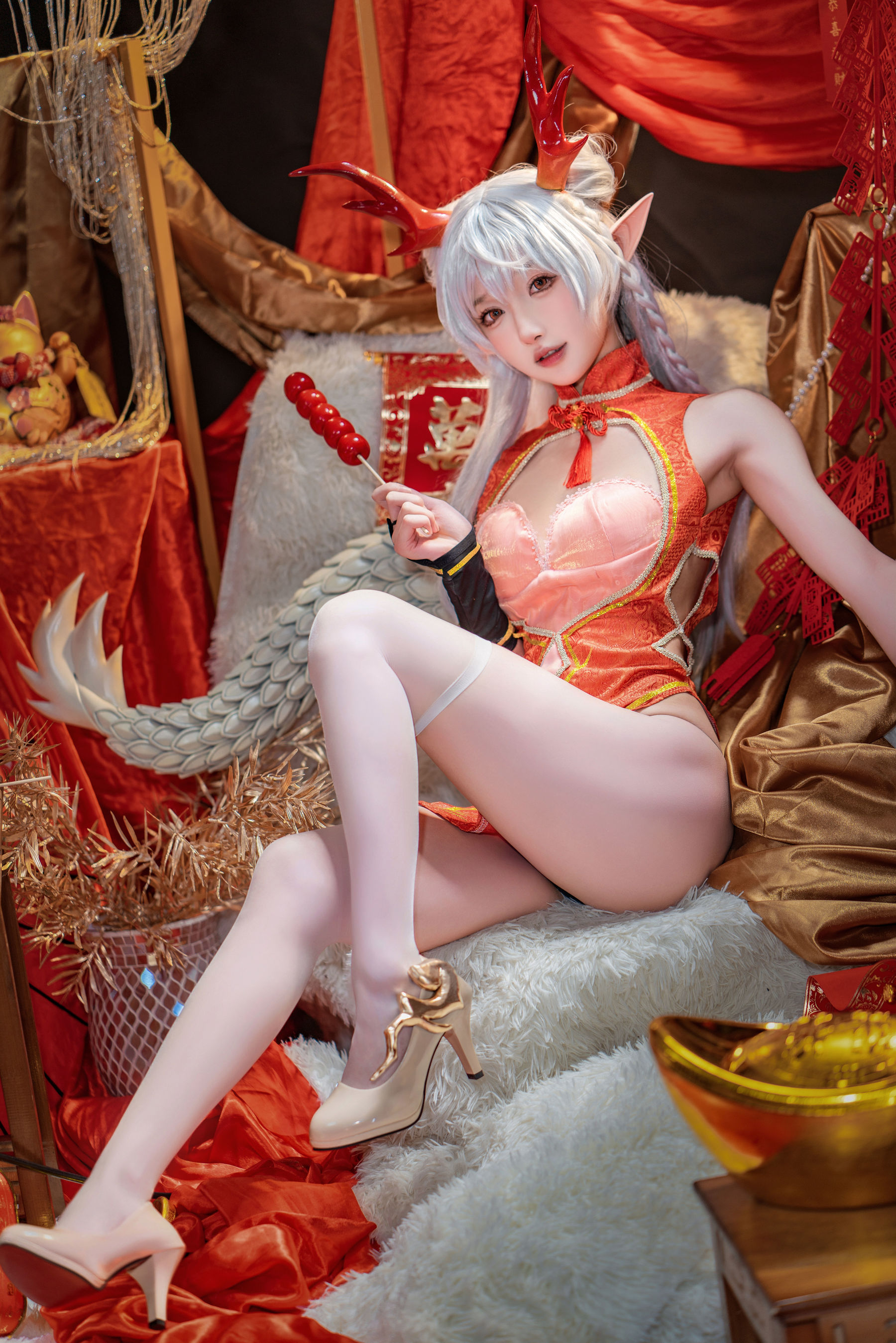 [COSPLAY]阿包也是兔娘 – 龙妹