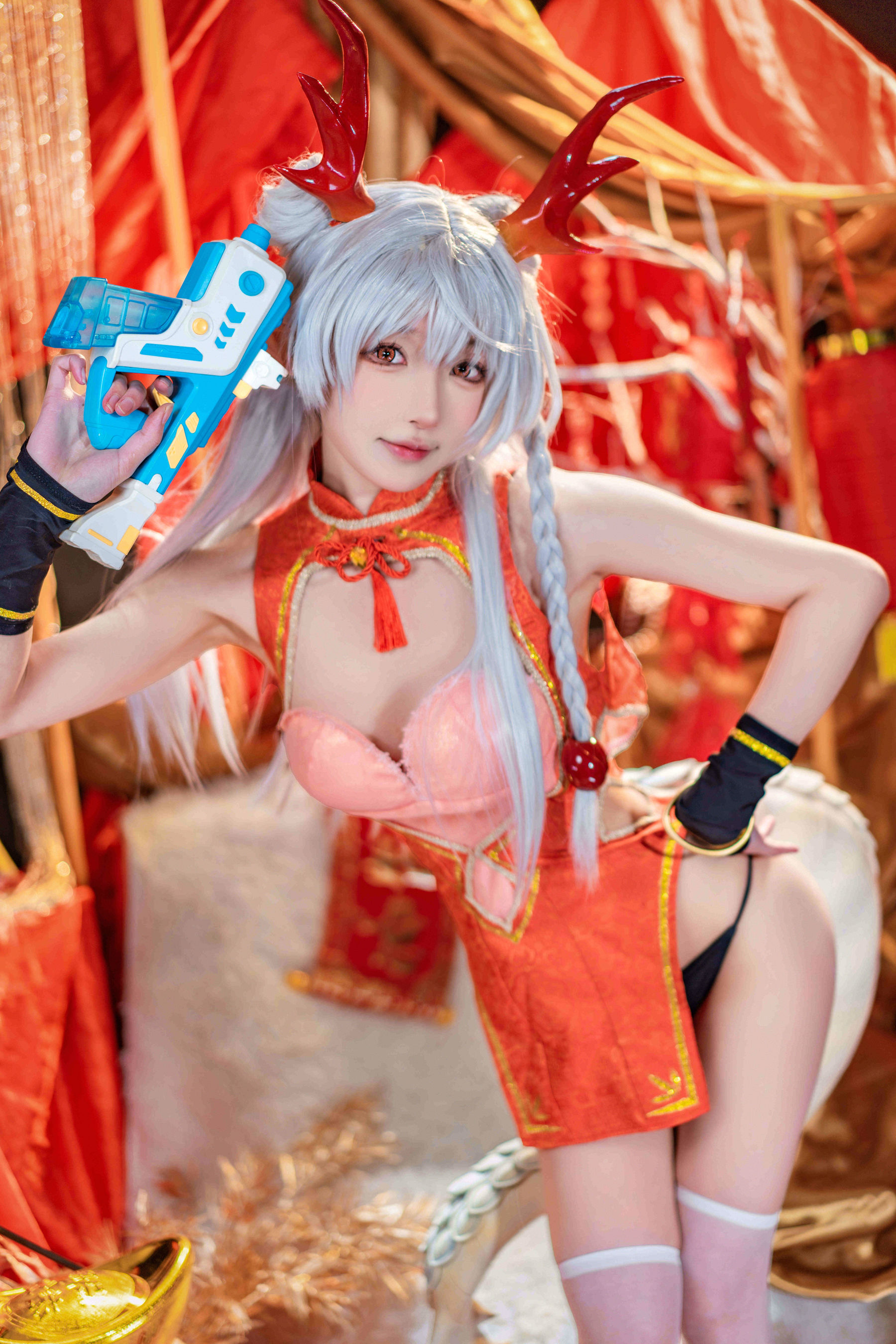 [COSPLAY]阿包也是兔娘 – 龙妹