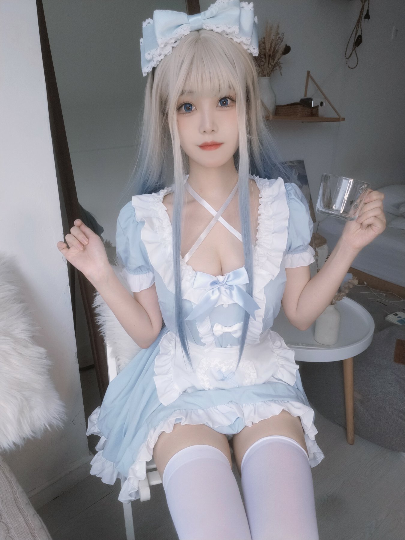 [COSPLAY]蜜汁猫裘 – 蓝Baby