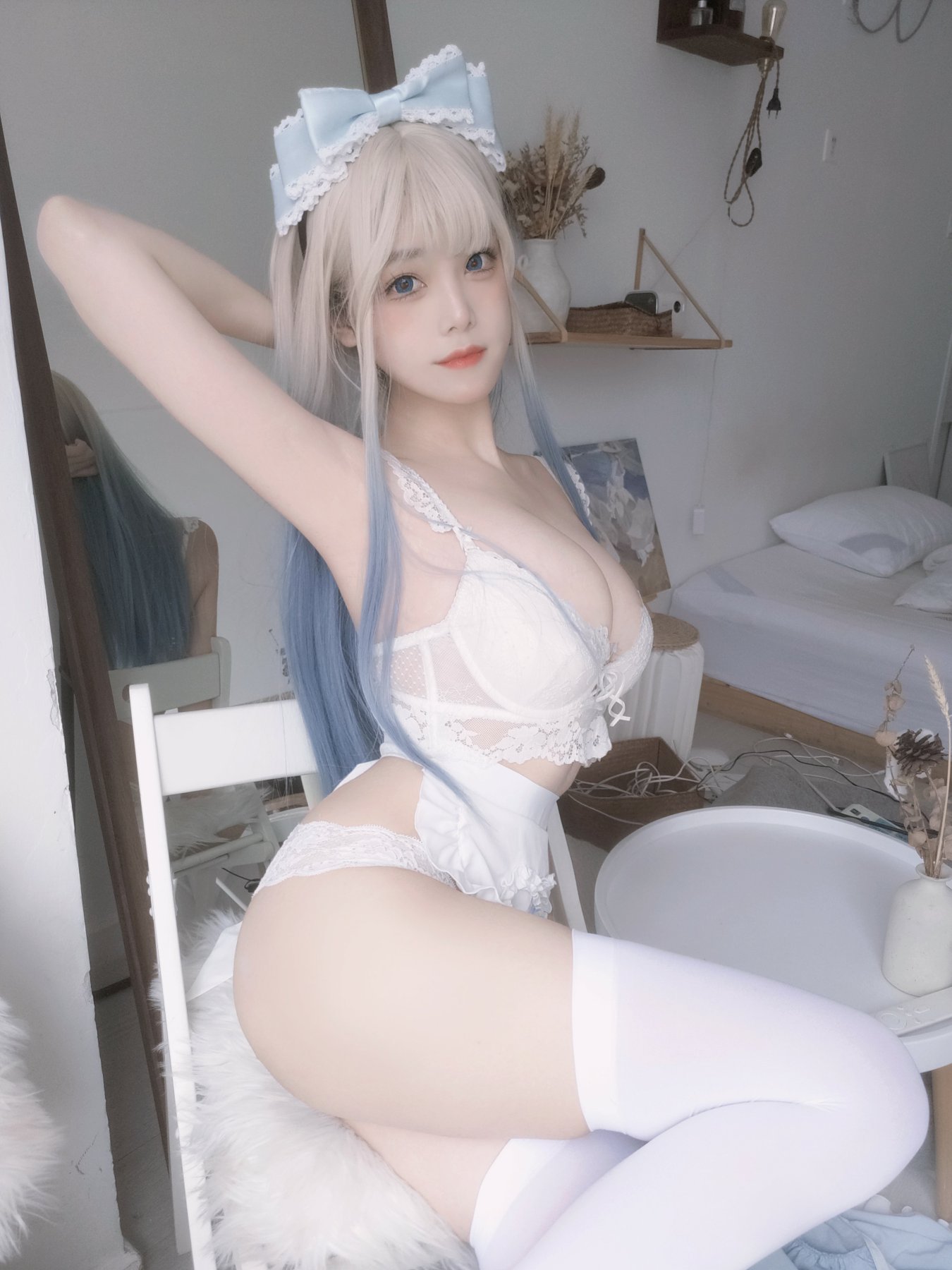 [COSPLAY]蜜汁猫裘 – 蓝Baby