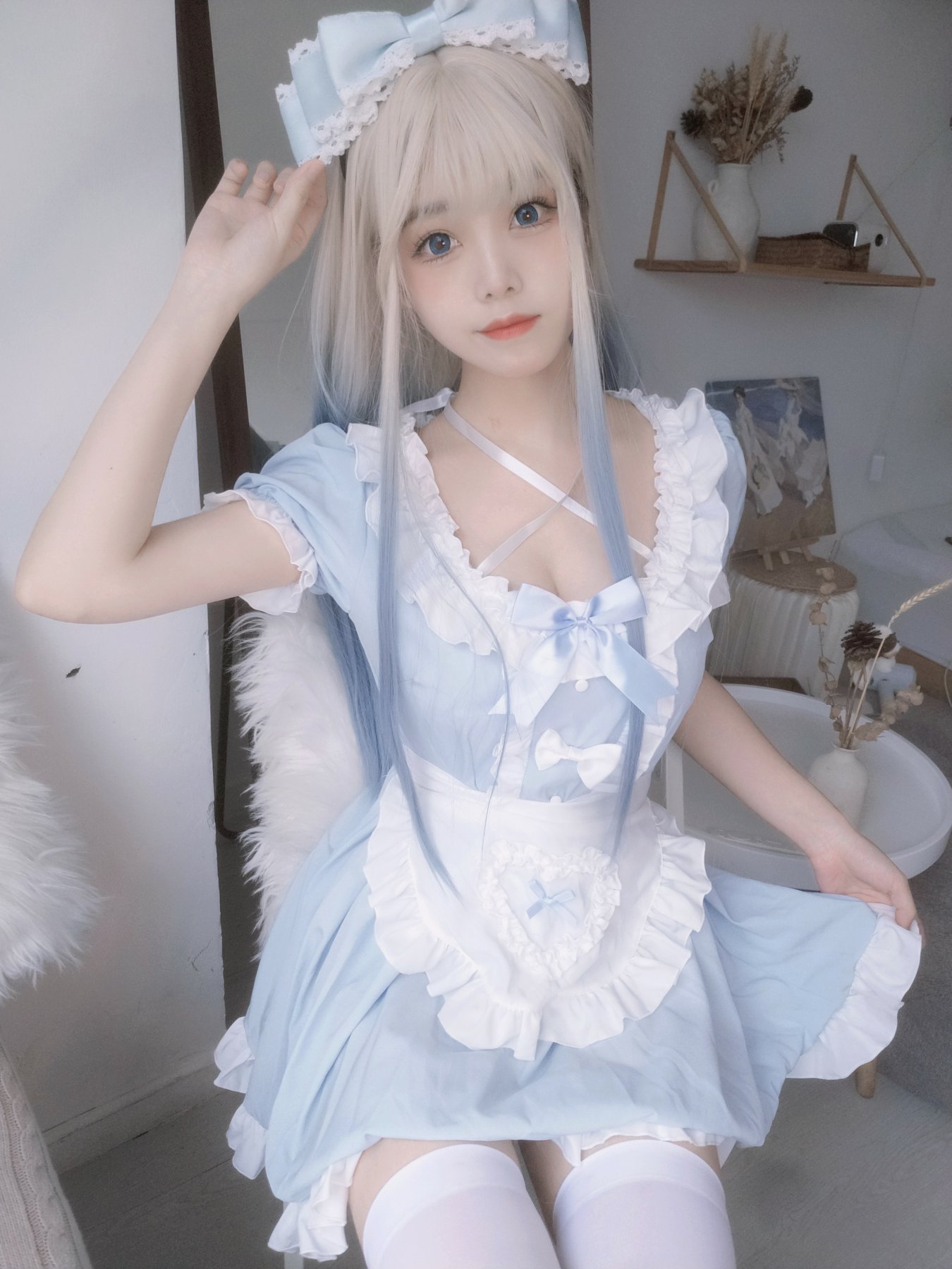 [COSPLAY]蜜汁猫裘 – 蓝Baby