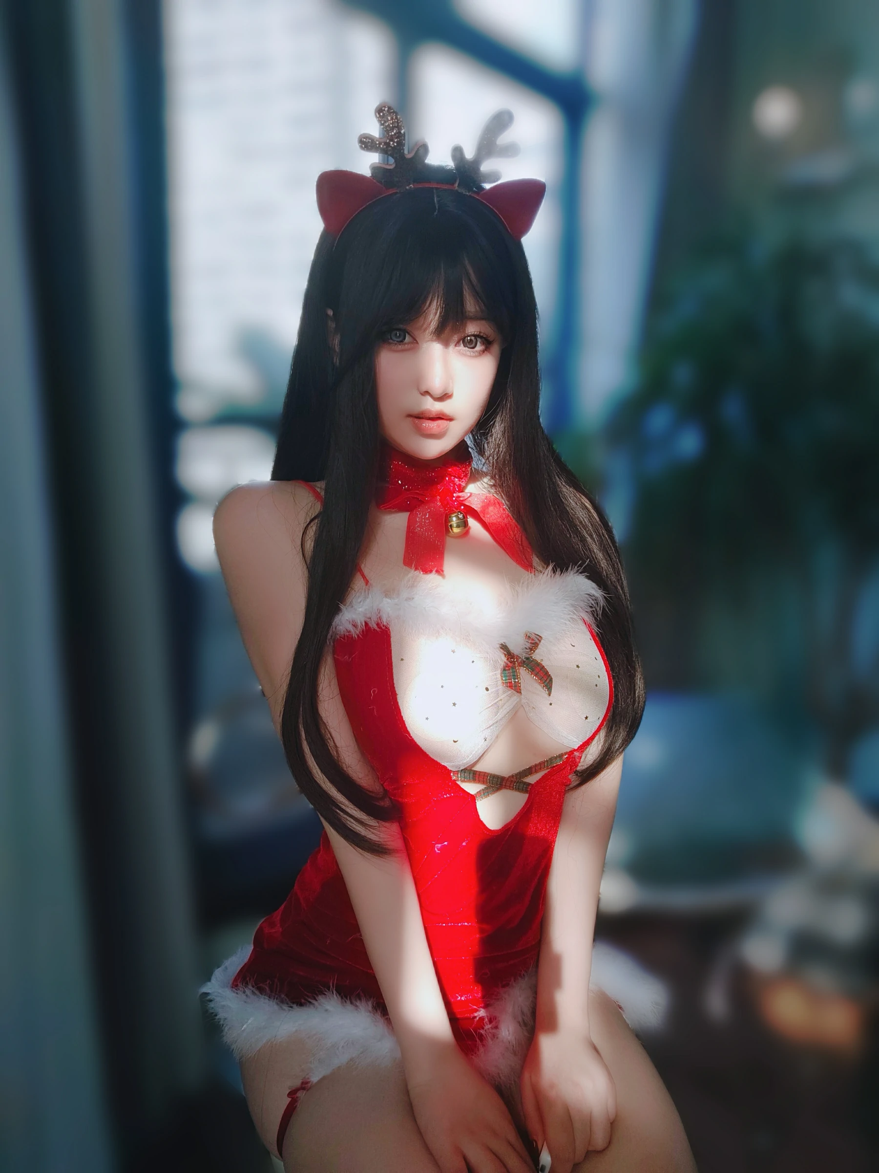 [COSPLAY]女主K – 圣诞麋鹿