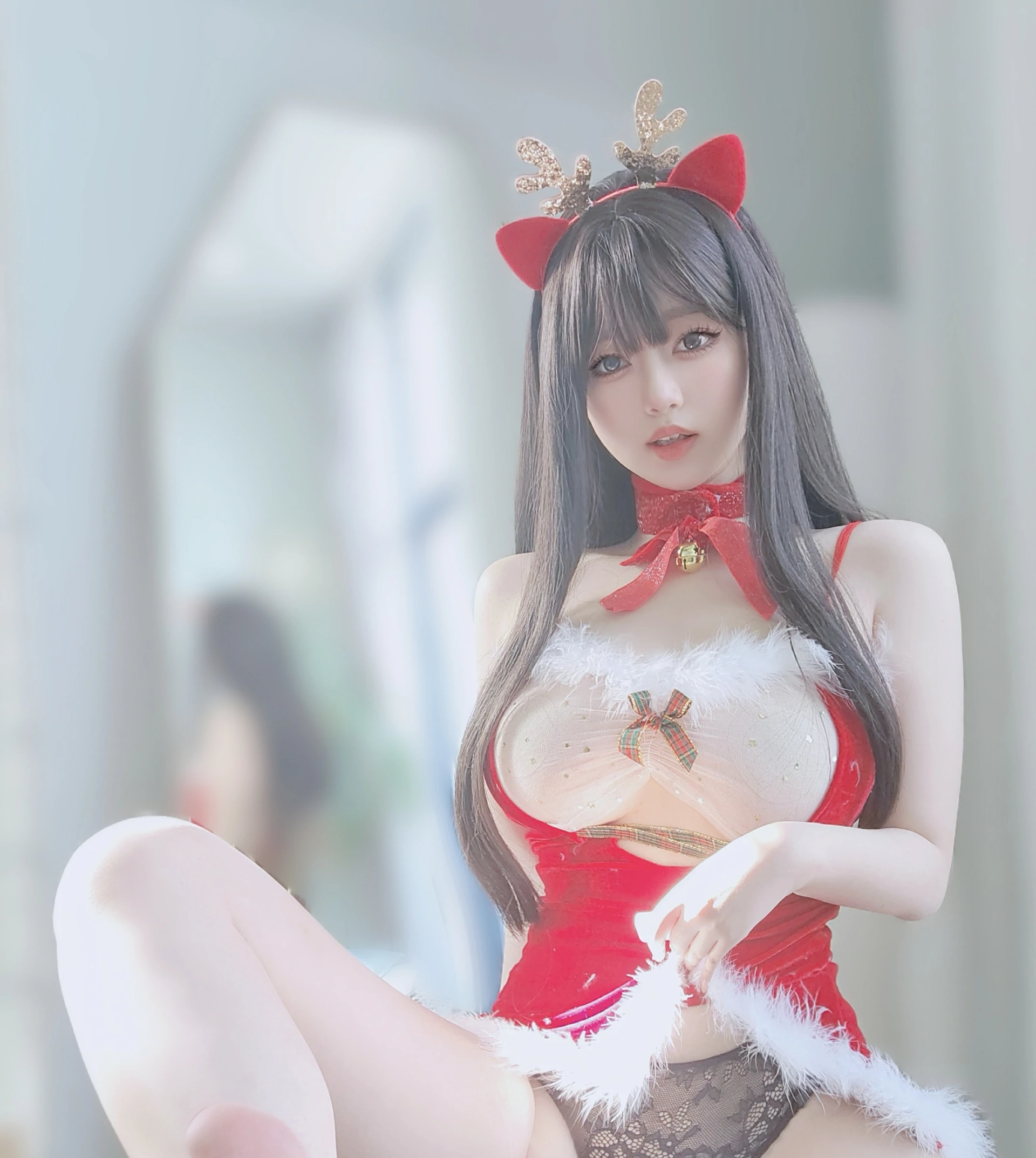 [COSPLAY]女主K – 圣诞麋鹿