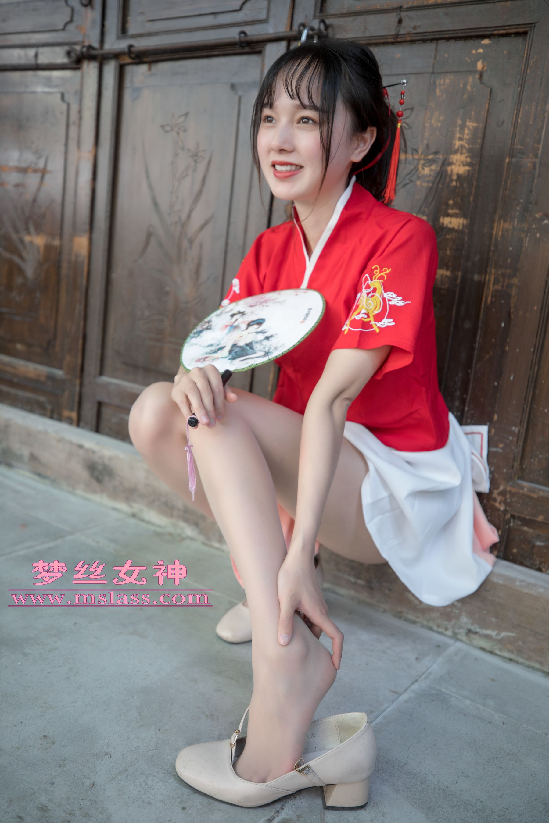 [MSLASS梦丝女神] 玥玥 长城古风少女