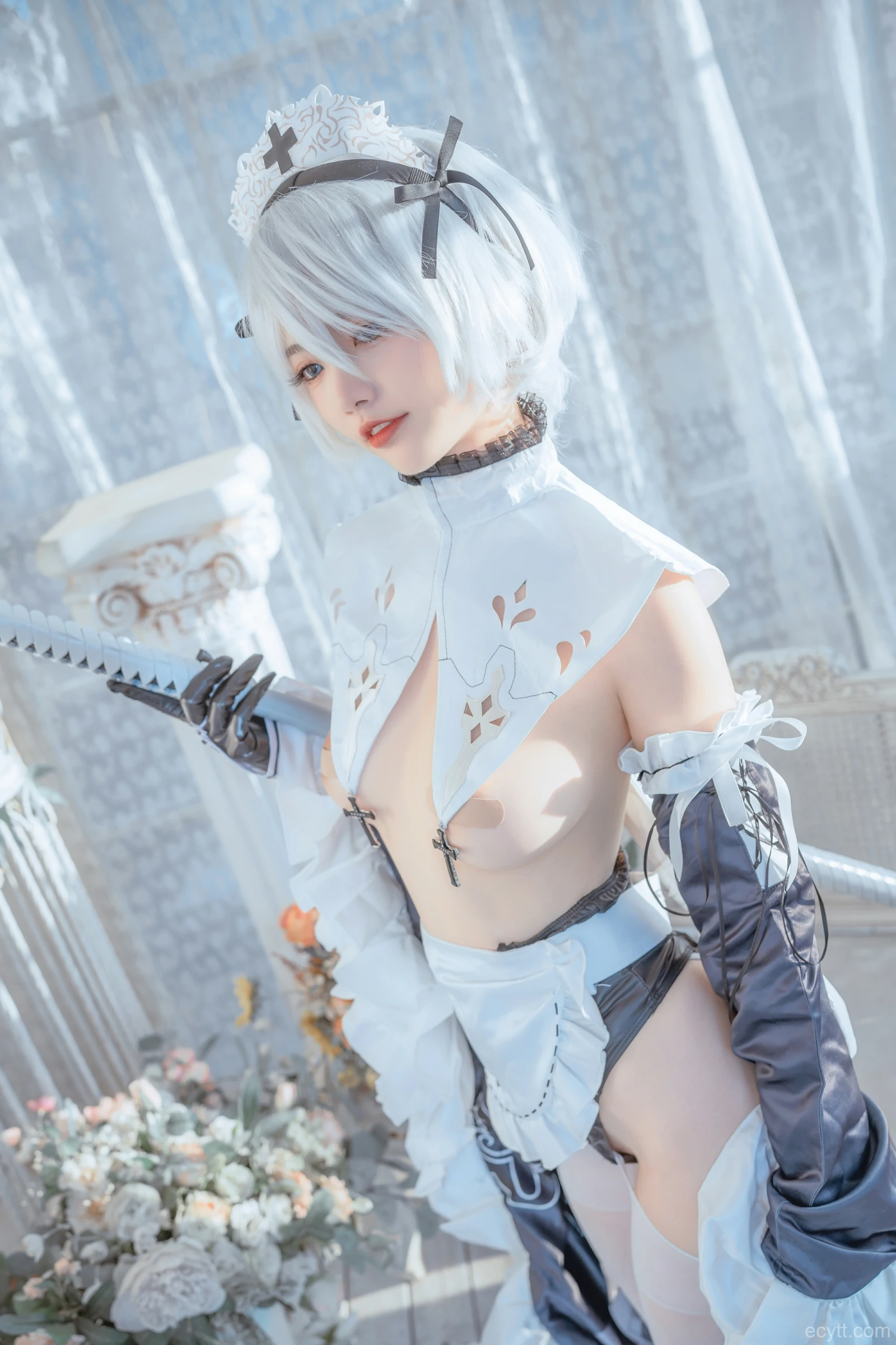 [COSPLAY]桃良阿宅 – 女仆2B