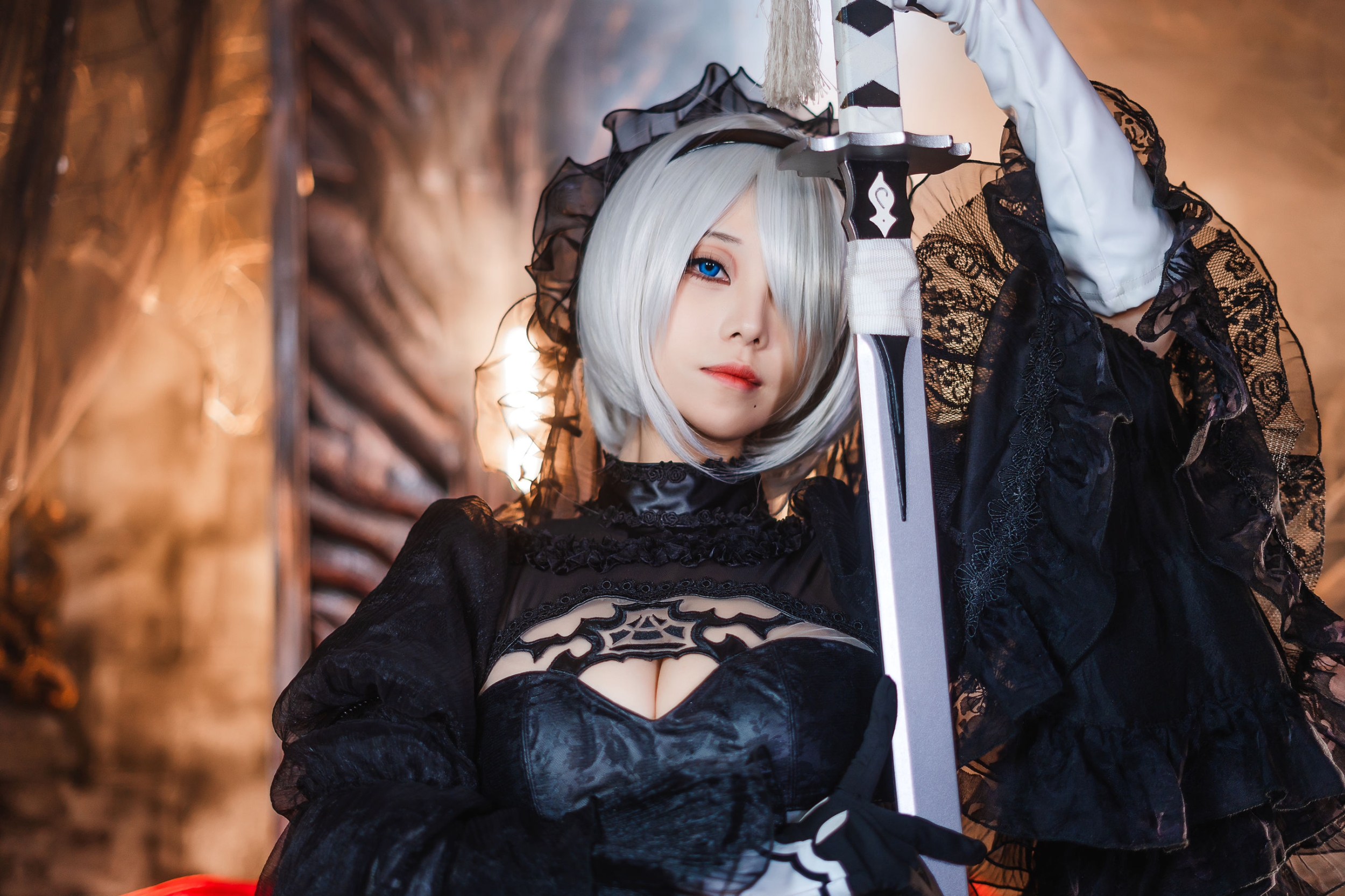 [COSPLAY]蜜汁猫裘 – 2B