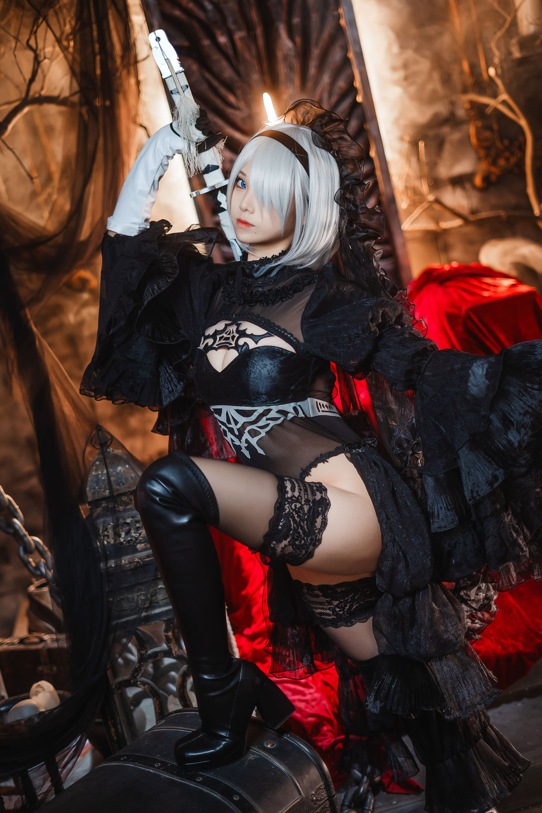 [COSPLAY]蜜汁猫裘 – 2B