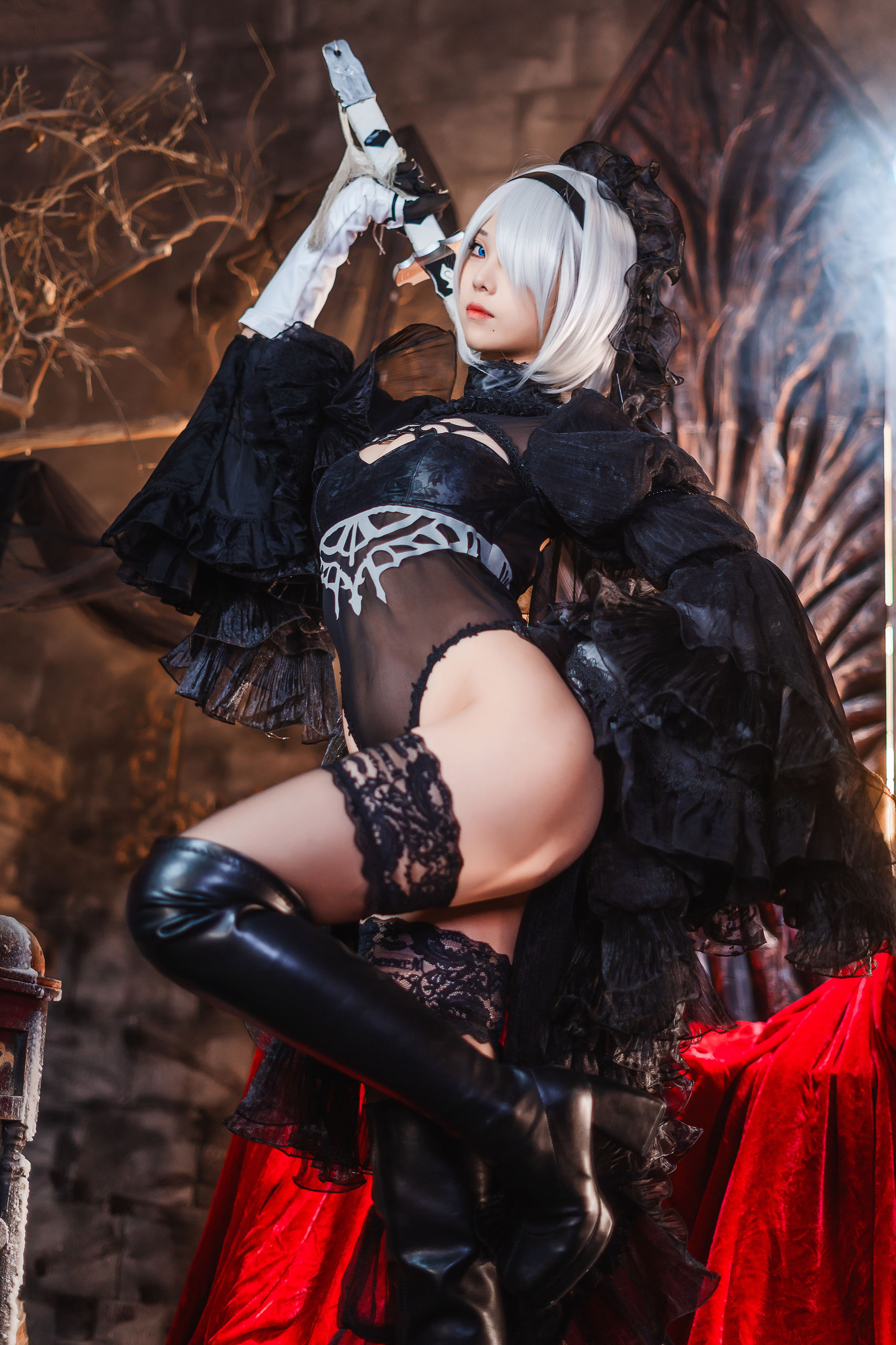 [COSPLAY]蜜汁猫裘 – 2B