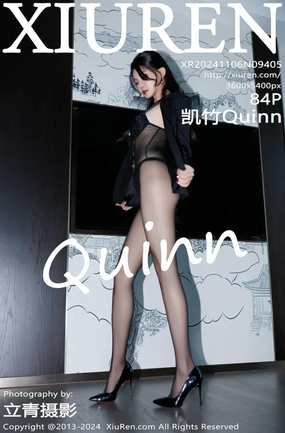 [XiuRen秀人网] 2024.11.06 No.9405 凯竹Quinn OL制服 黑色蕾丝情趣连体衣 性感写真 [84+1P]