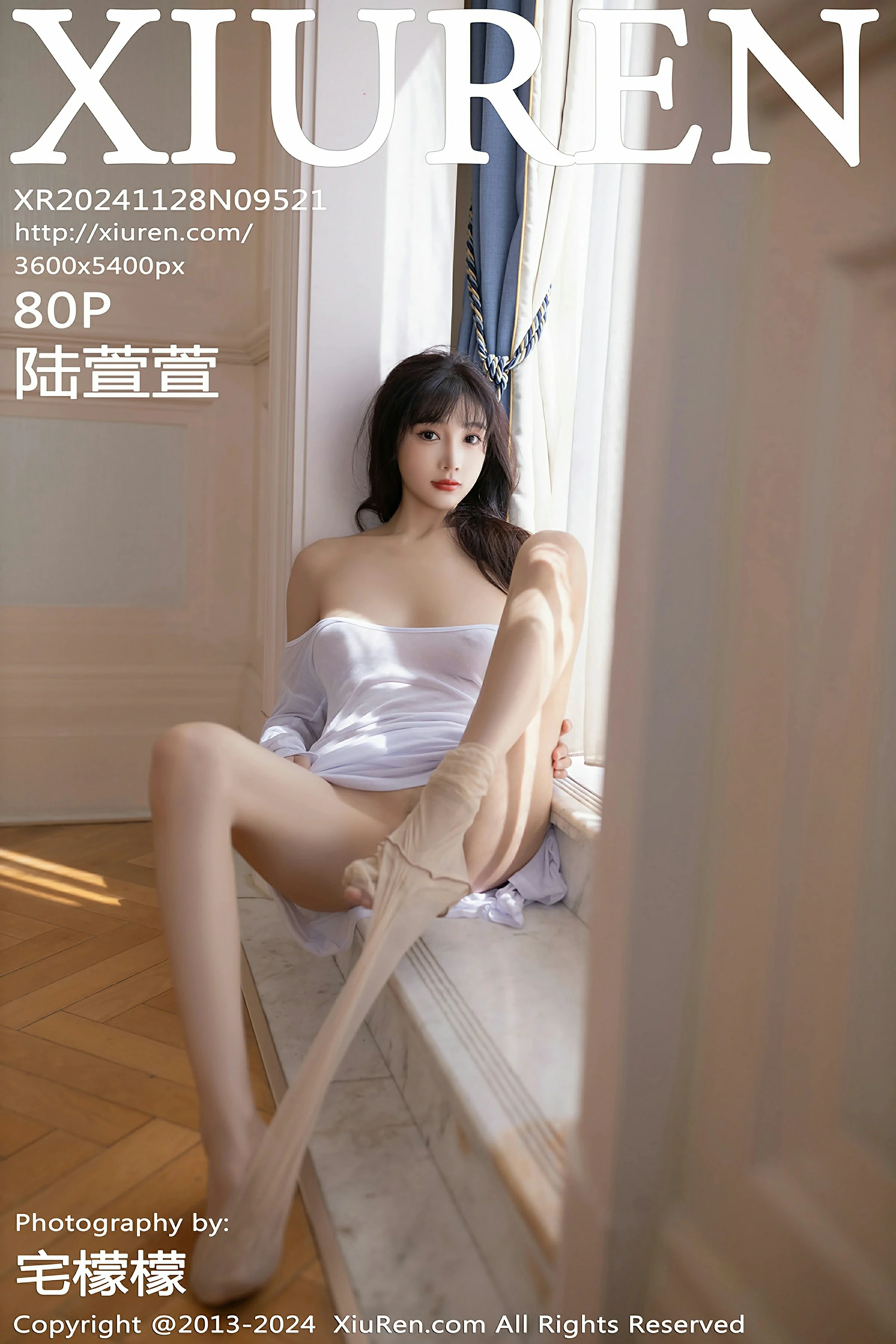 [XiuRen秀人网] 2024.11.28 No.9521 陆萱萱 白色礼服 魅惑肉丝 性感写真 [80+1P]