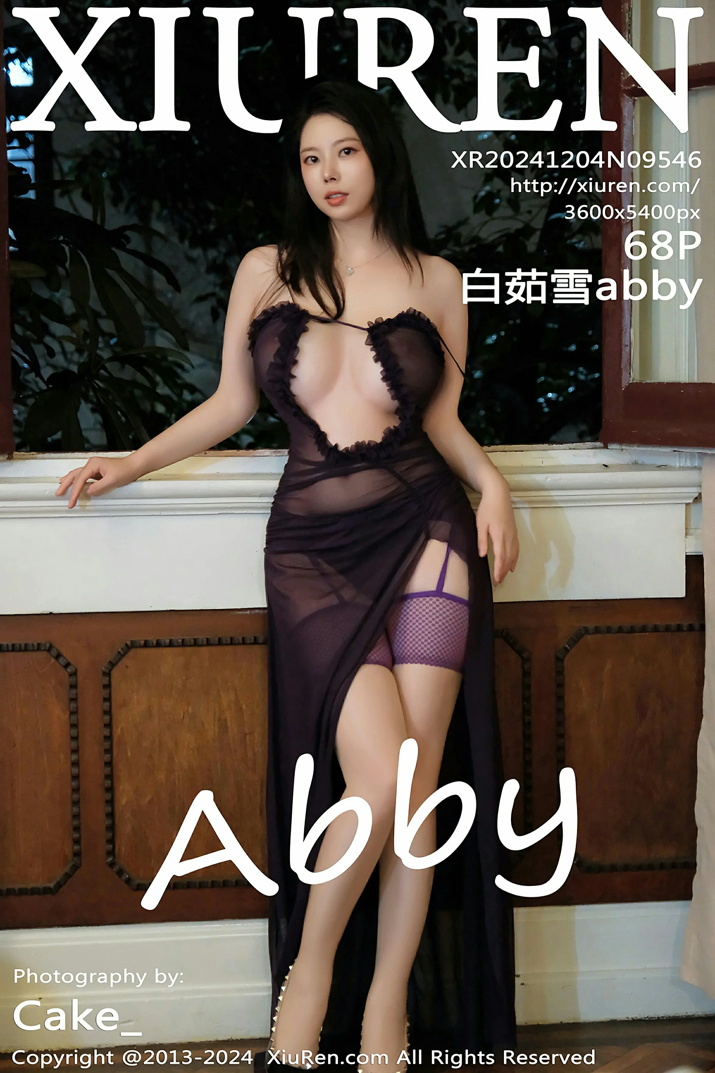 [XiuRen秀人网] 2024.12.04 No.9546 白茹雪abby 紫色情趣服饰 紫色丝袜 性感写真 [68+1P]