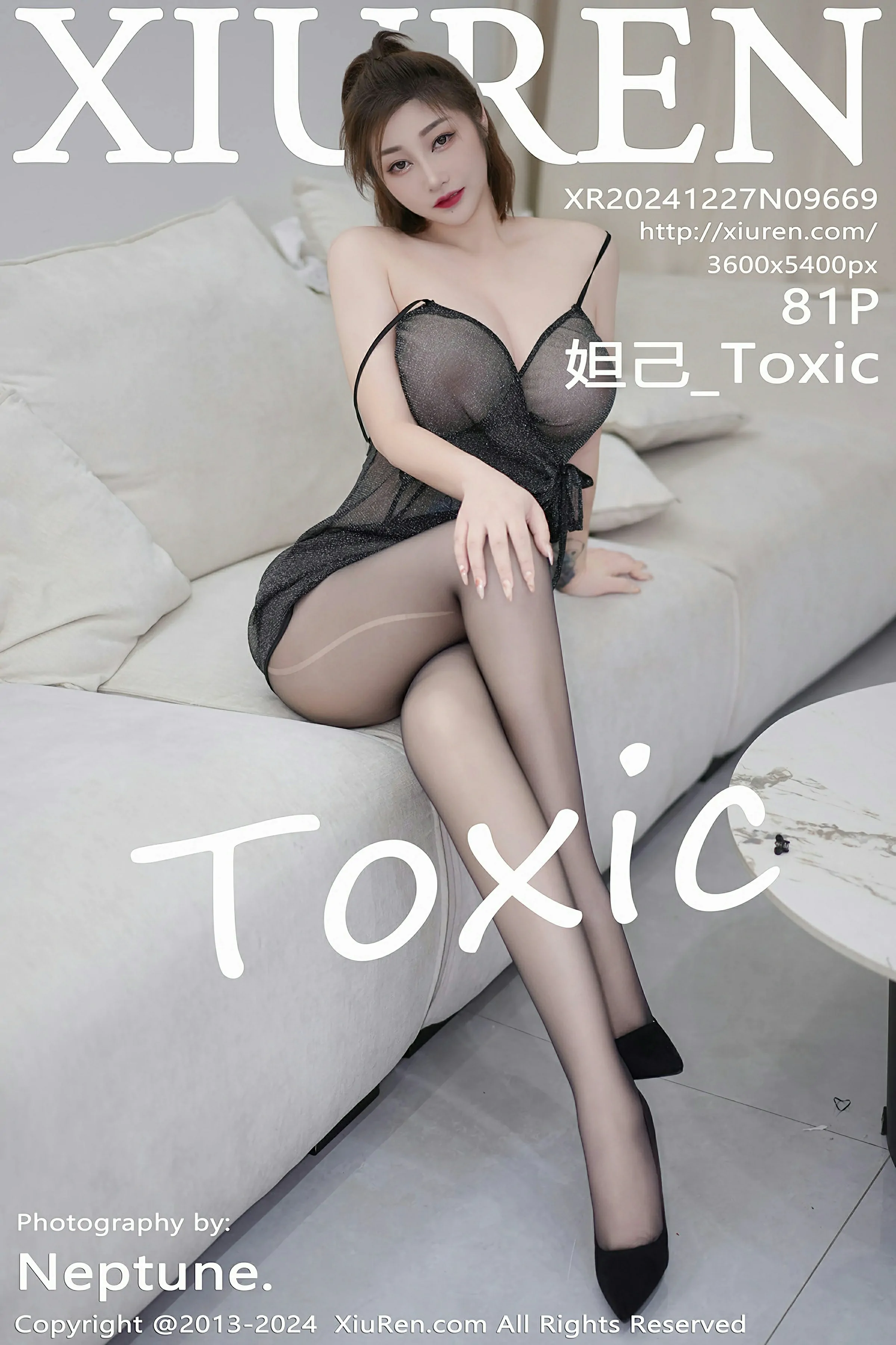 [XiuRen秀人网] 2024.12.27 No.9669 妲己_Toxic 黑色轻透情趣服饰 魅惑黑丝 性感写真 [81+1P]