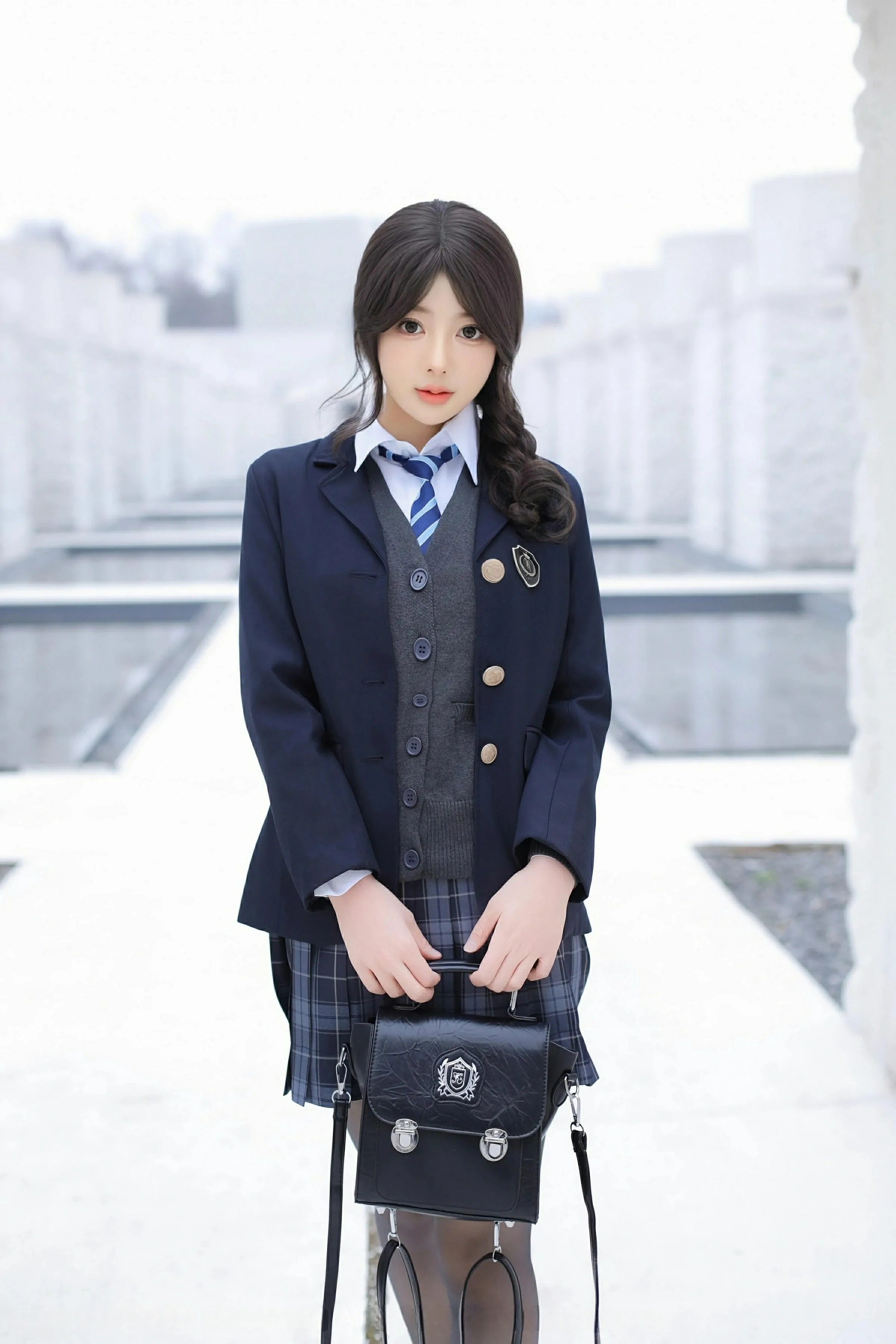 [XiuRen秀人网] 2024.12.31 No.9693 桃妖夭 深色学妹制服 白色内衣 性感写真 [77+1P]